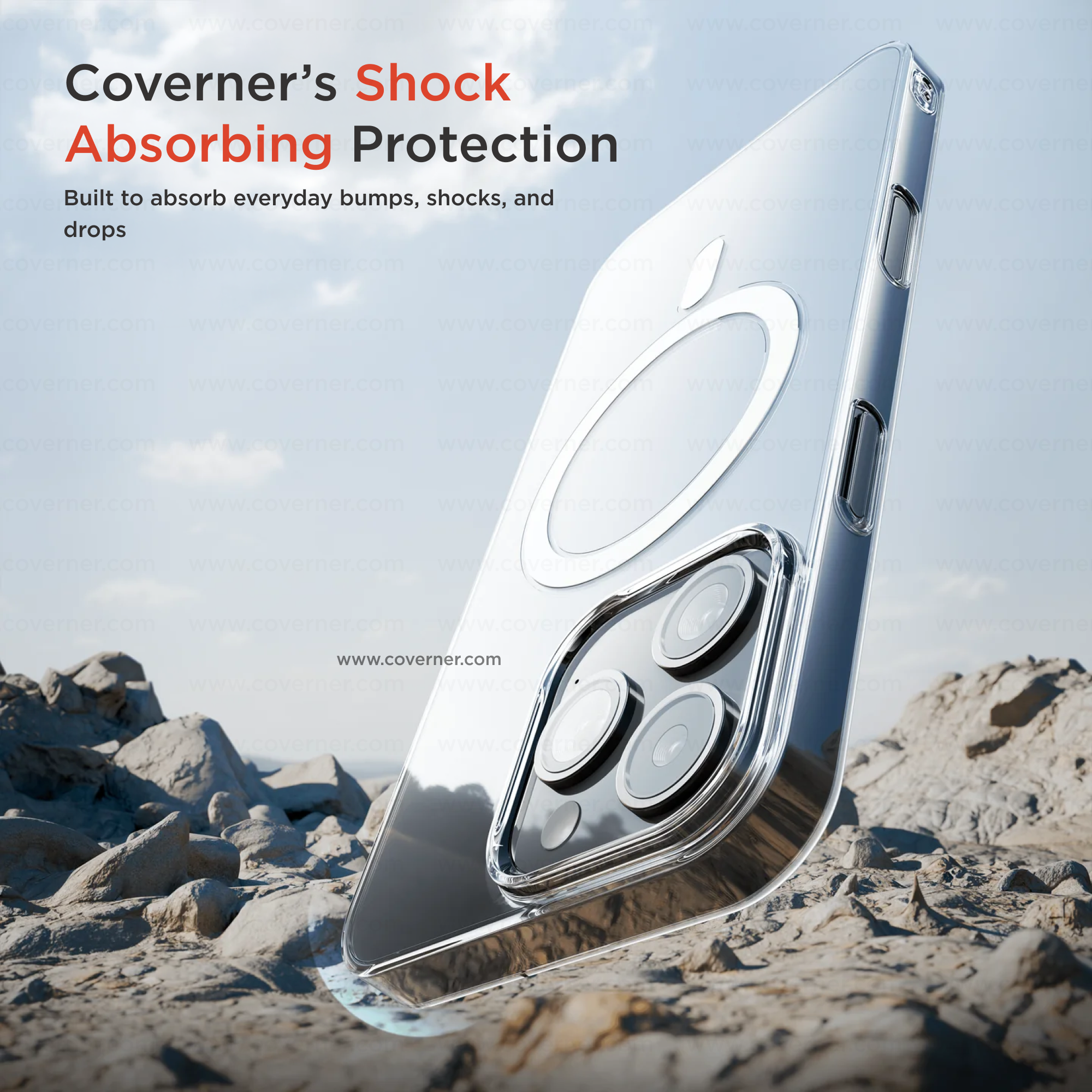 Anti-Yellow MagSafe Clear Case for iPhone – Crystal Clear | Coverner