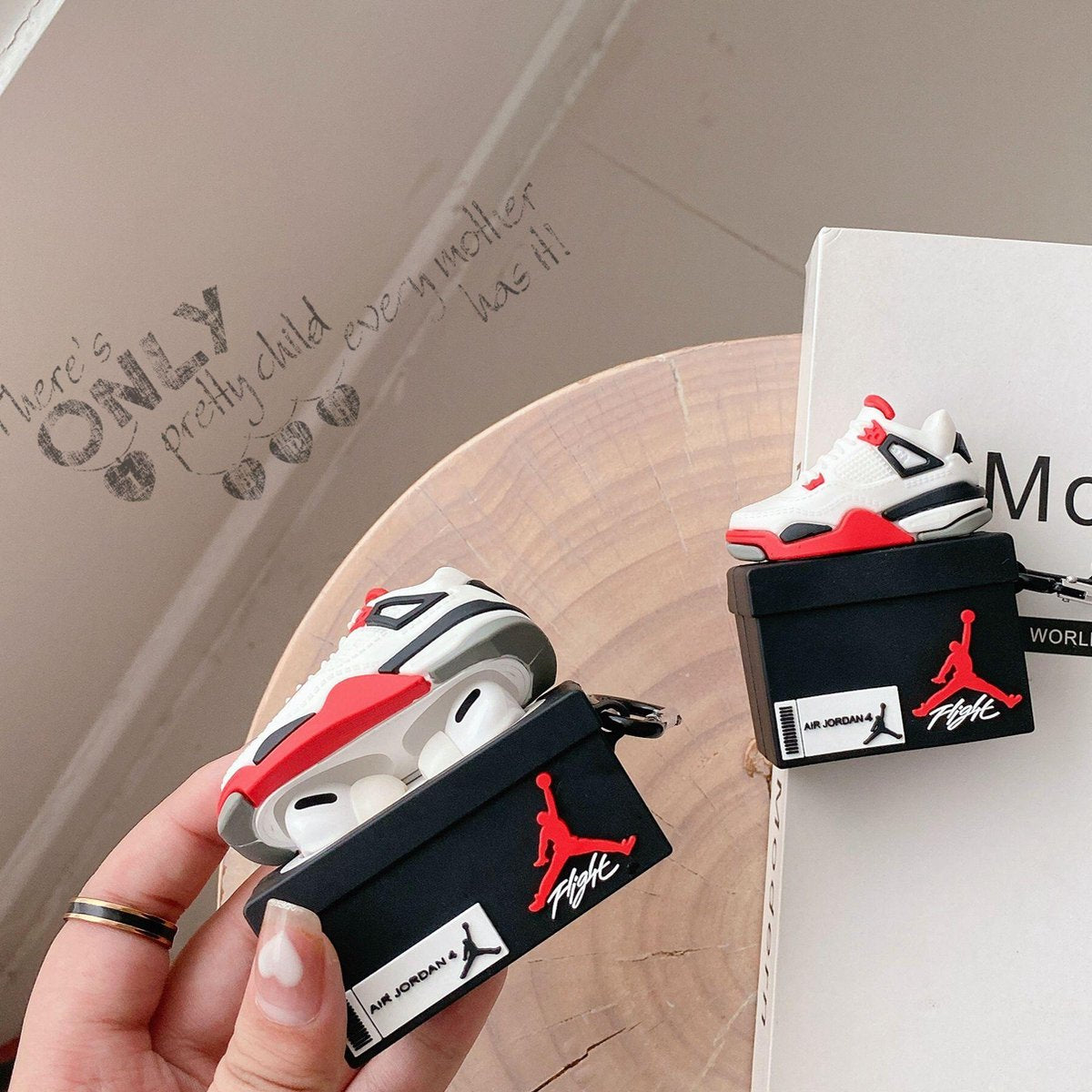 Flight 4 – Red & Blue Sneaker AirPods Case | Coverner India