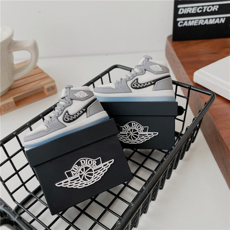 Dusk Court Luxe - Grey Sneaker AirPods Case | Coverner India