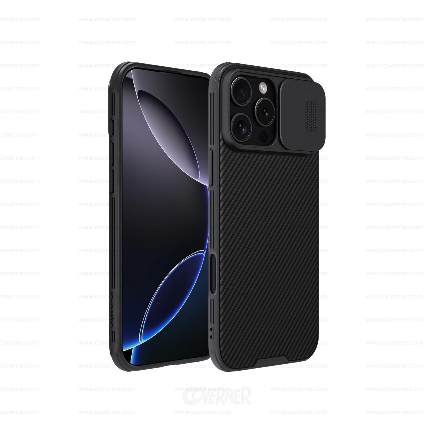 Nillkin® CamShield Pro Case for iPhone 16 Pro & 16 Pro Max with Camera Cover – Shockproof, Privacy Slide Cover, Anti-Fingerprint Design by Coverner India