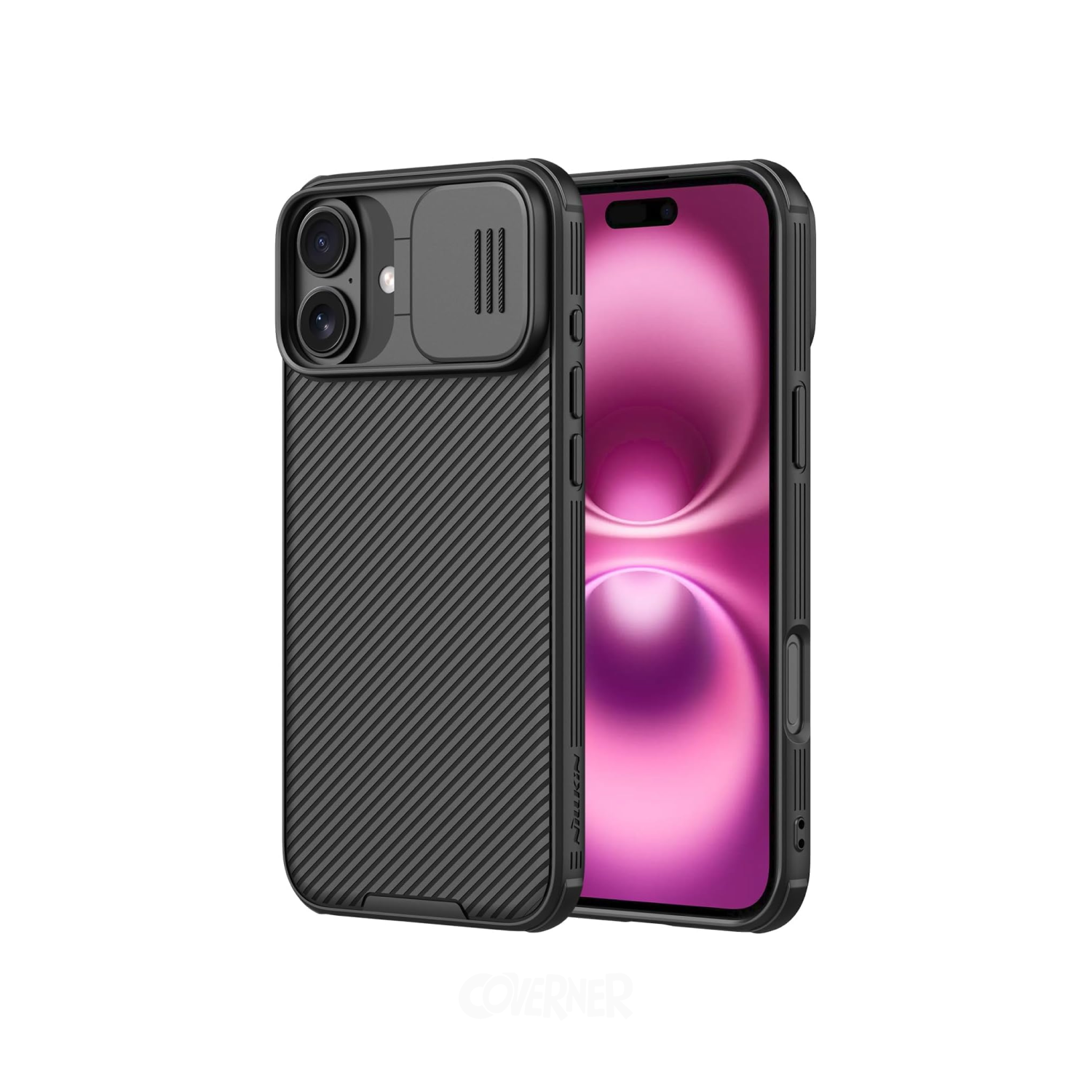 Nillkin® CamShield Series Case for iPhone 16 & 16 Plus with Camera Cover | Shockproof, Scratch-Resistant, 360° Full Protection