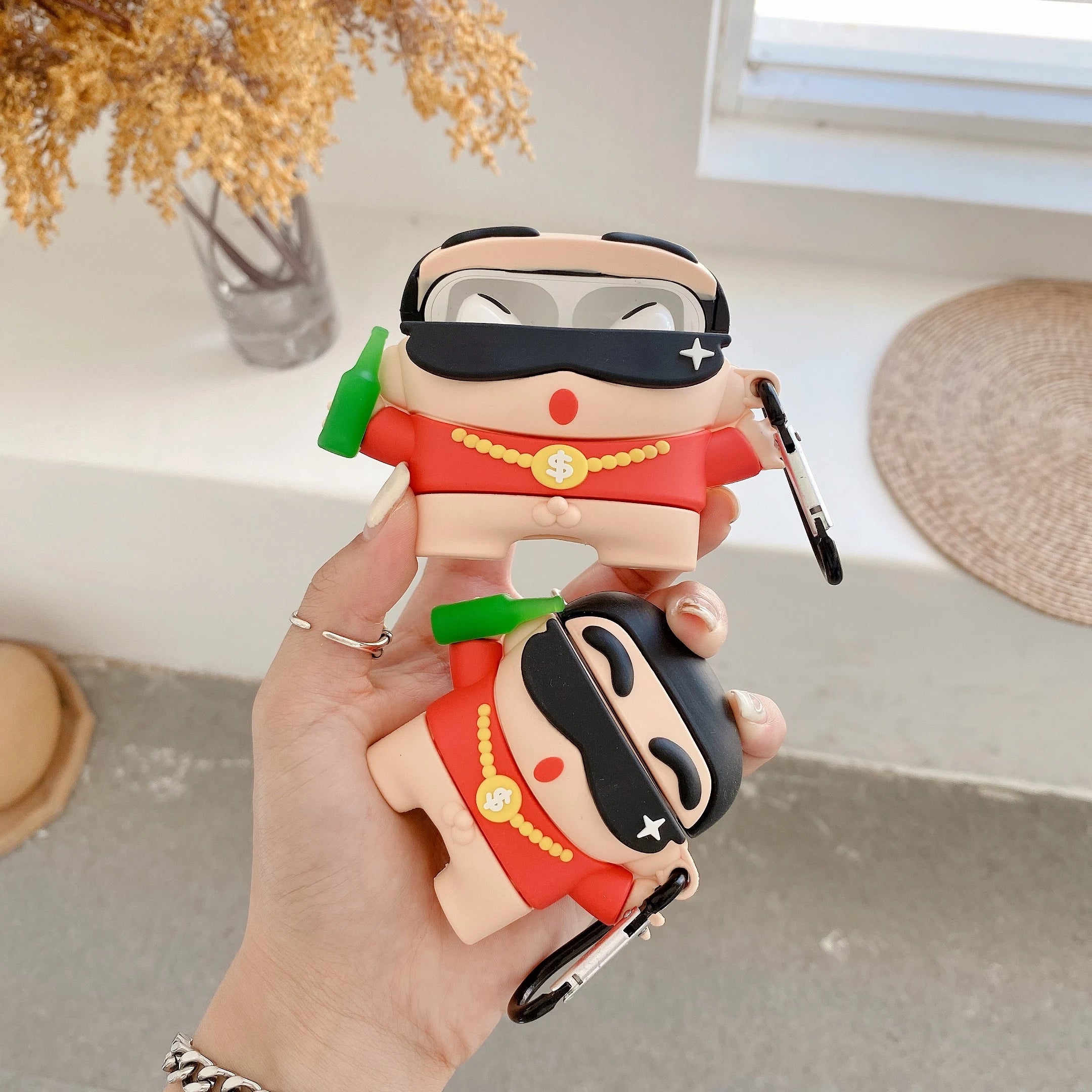 Shinchan Red Airpods Cover for Apple AirPods - Premium Silicone Case
