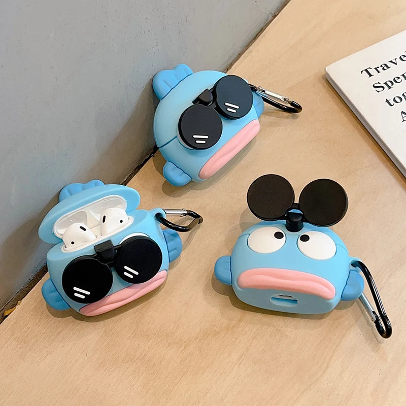 Cool Fish Airpods Cover for Apple AirPods - Premium Silicone Case (Limited Edition)