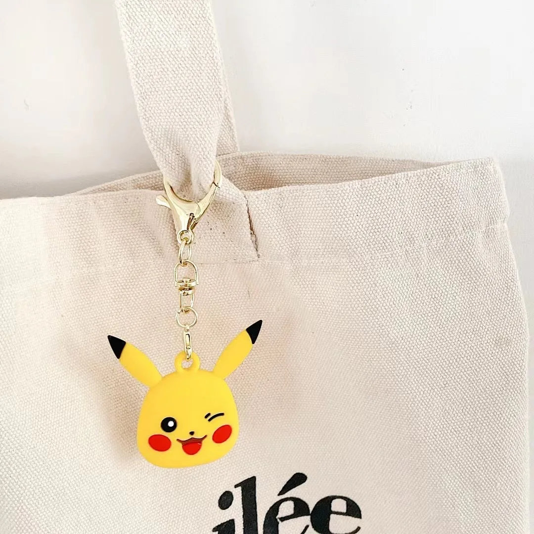 Pikachu - Premium Silicone AirTag Case with Keychain – Washable, Durable & Stylish Protection - Coverner India