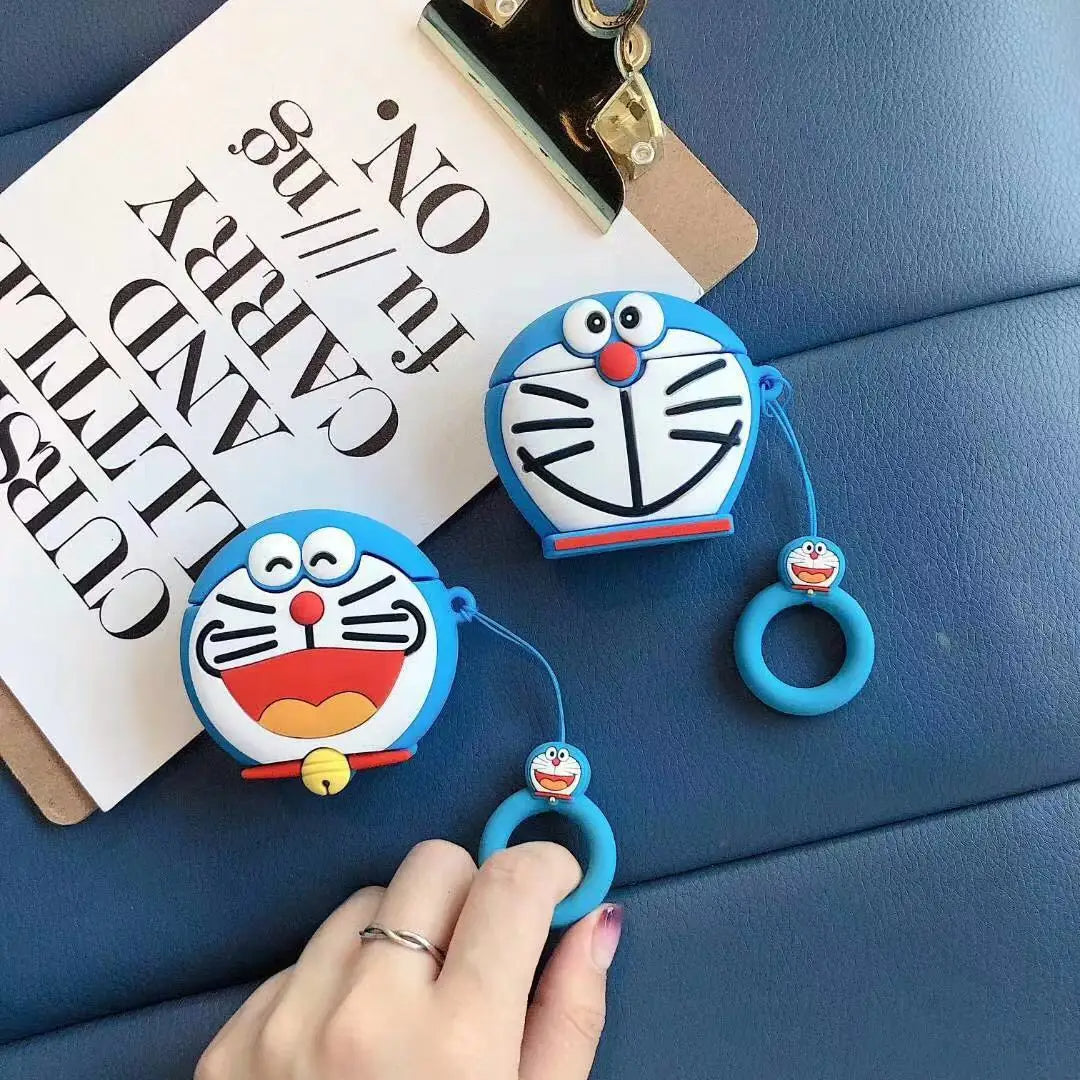 Doraemon Airpods Cover for Apple AirPods - Premium Silicone Case