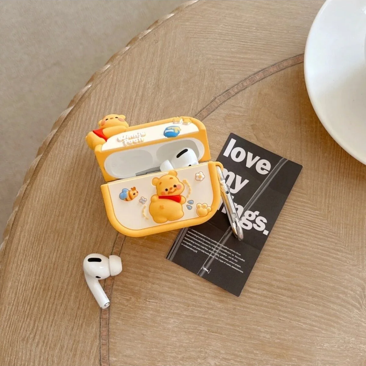 Winnie Poooh Cute Airpods Case for Apple AirPods Pro 2 -  Premium Silicone Case Cover