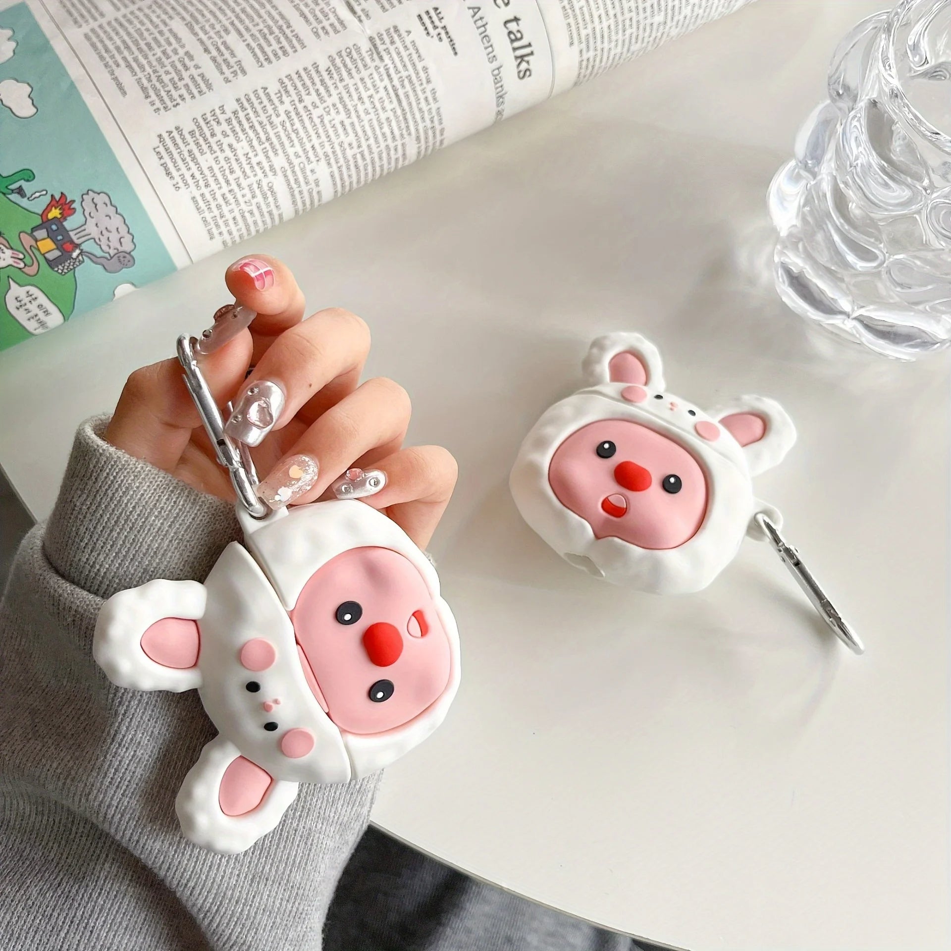 Rabbit Loopy - Airpods Cover for Apple AirPods - Premium Silicone Case