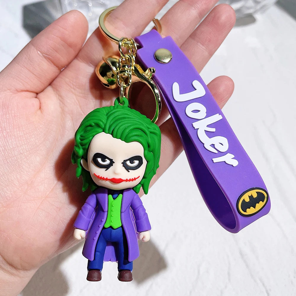 Batman Joker  - Premium Silicon Keychain -  Backpacks Pendant