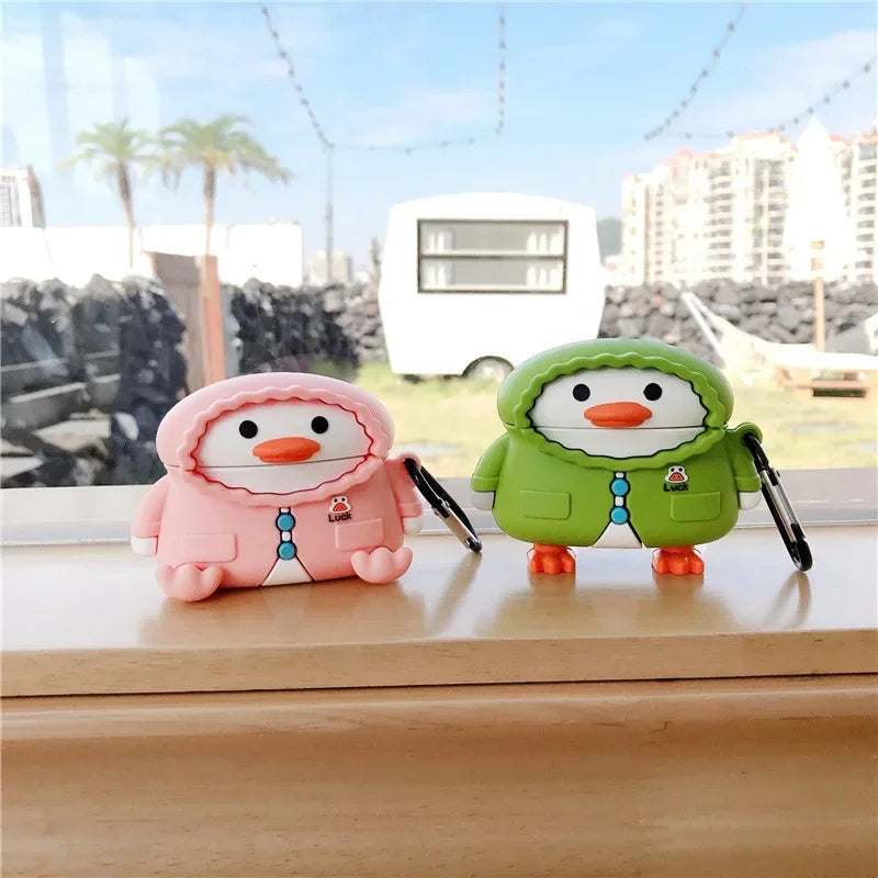 Chick Duck - Green -  Airpods Cover for Apple AirPods - Premium Silicone Case