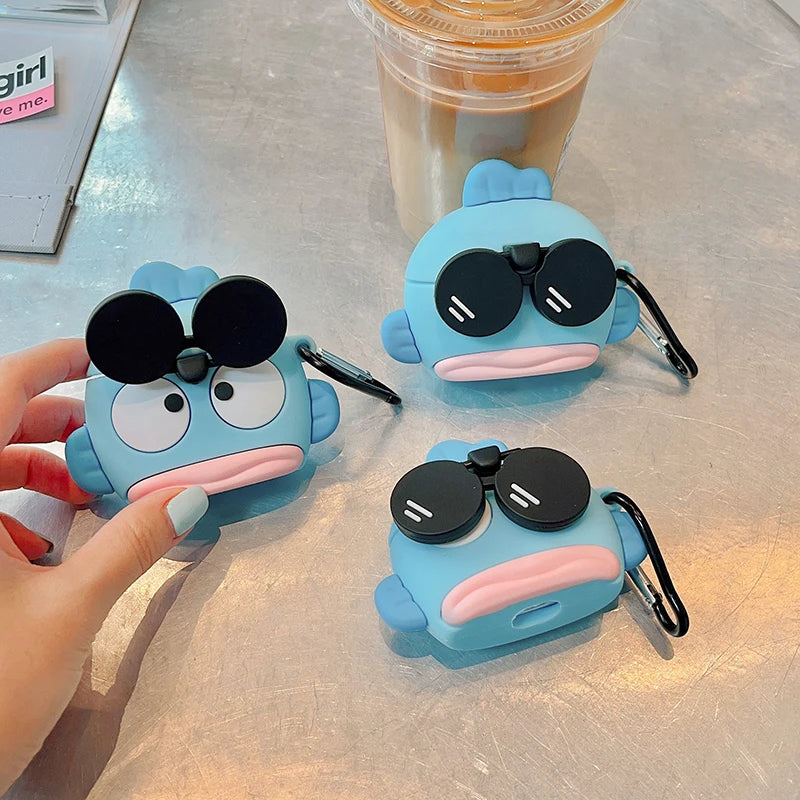 Cool Fish Airpods Cover for Apple AirPods - Premium Silicone Case (Limited Edition)