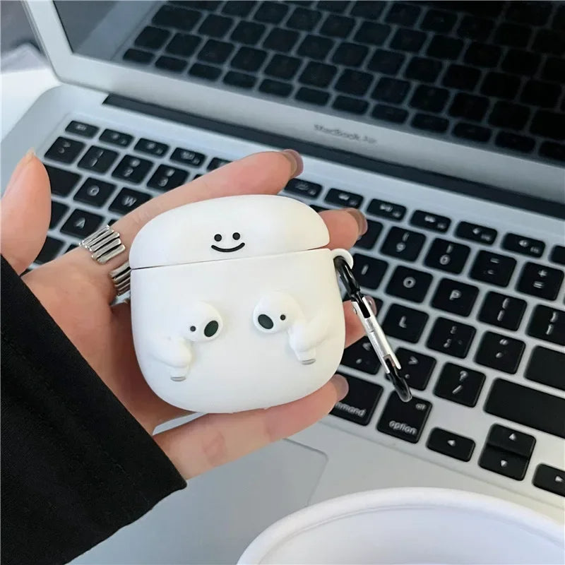 Cute Cartoon with Airpods Cover for Apple AirPods - Premium Silicone Case (Limited Edition)