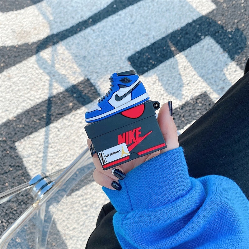 Royal Blue Sneaker AirPods Case – Premium Silicone Cover | Coverner India