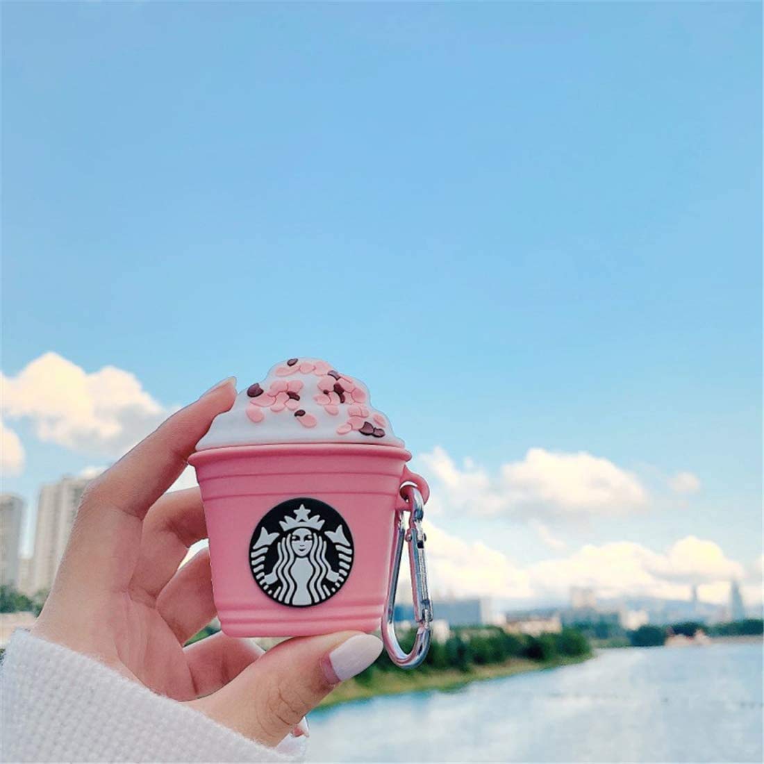 Starbucks (Pink)  Airpods Cover  for Apple AirPods -  Premium Silicone Case Cover