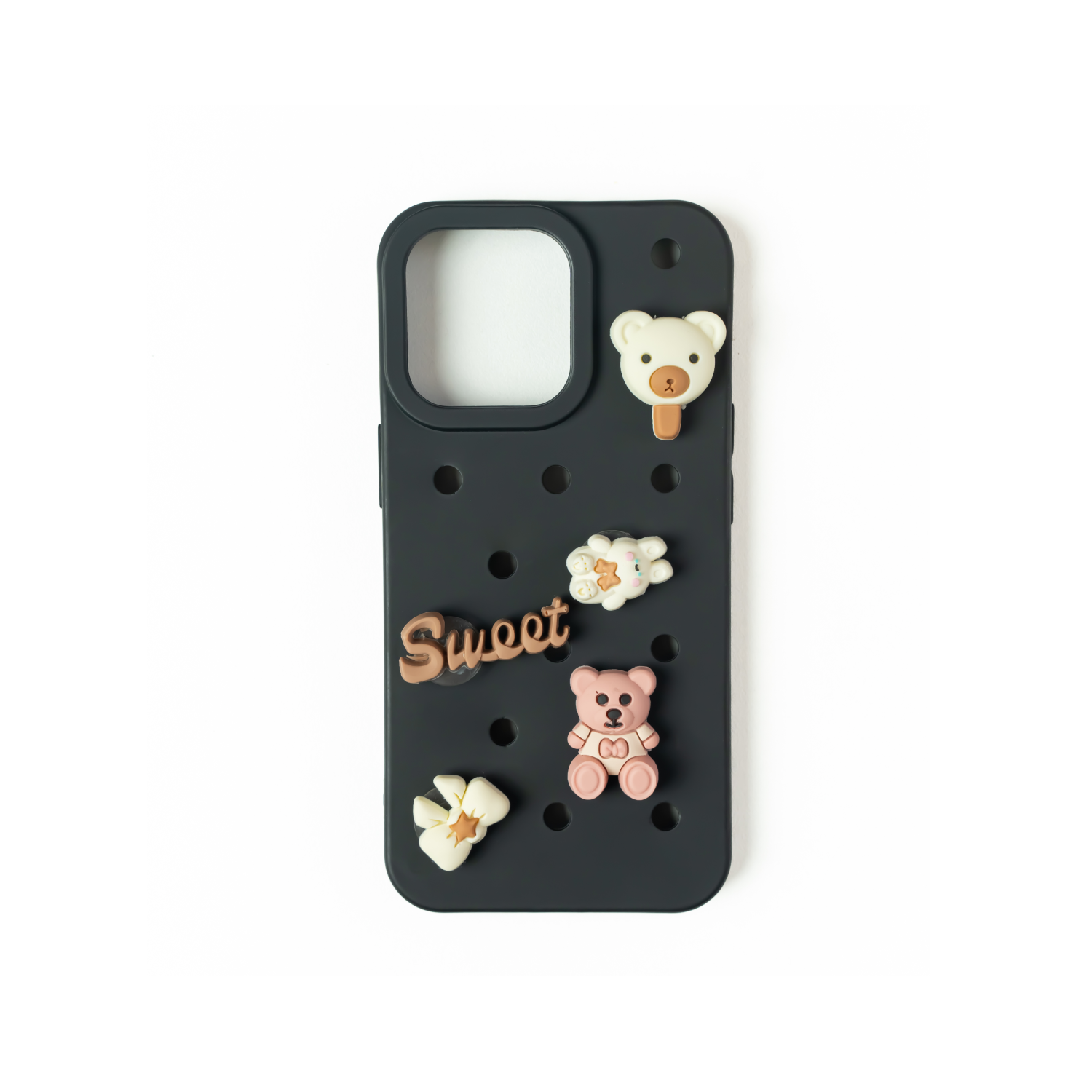 Dream Teddy Silicone Iphone Case Dark Grey Includes