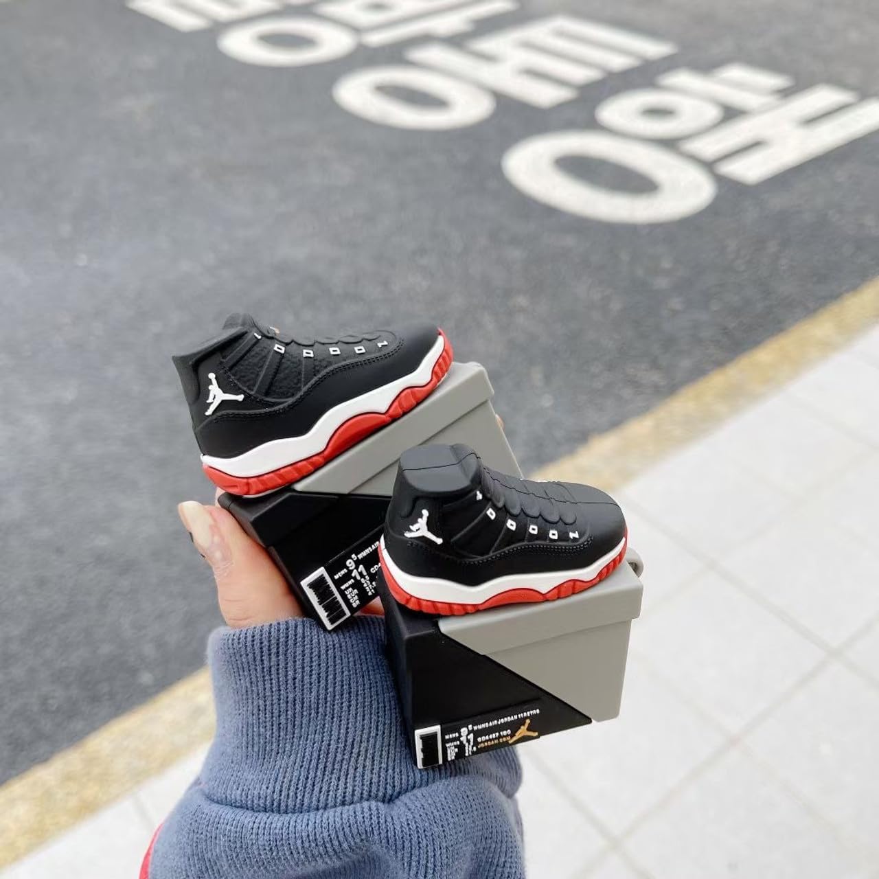 Legacy 11 – Black & Red Sneaker AirPods Case | Coverner India