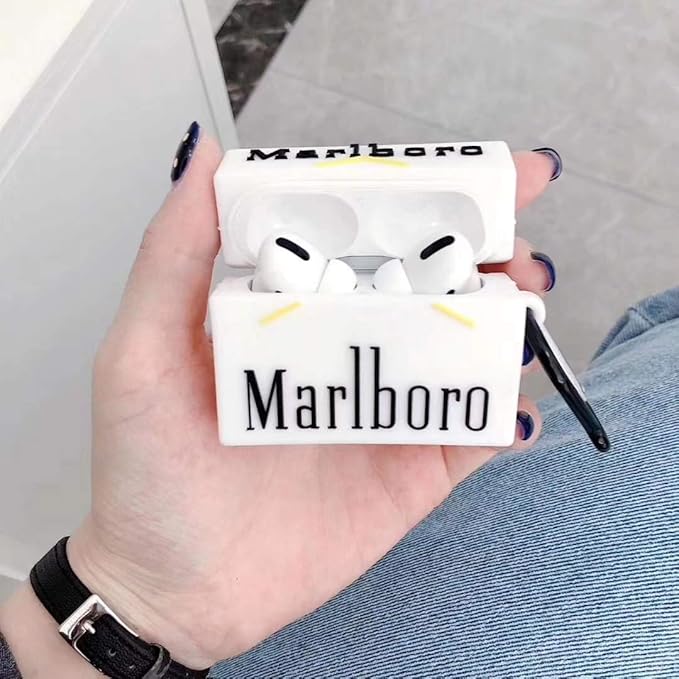 Marlboro Airpods Cover for Apple AirPods - Premium Silicone Case