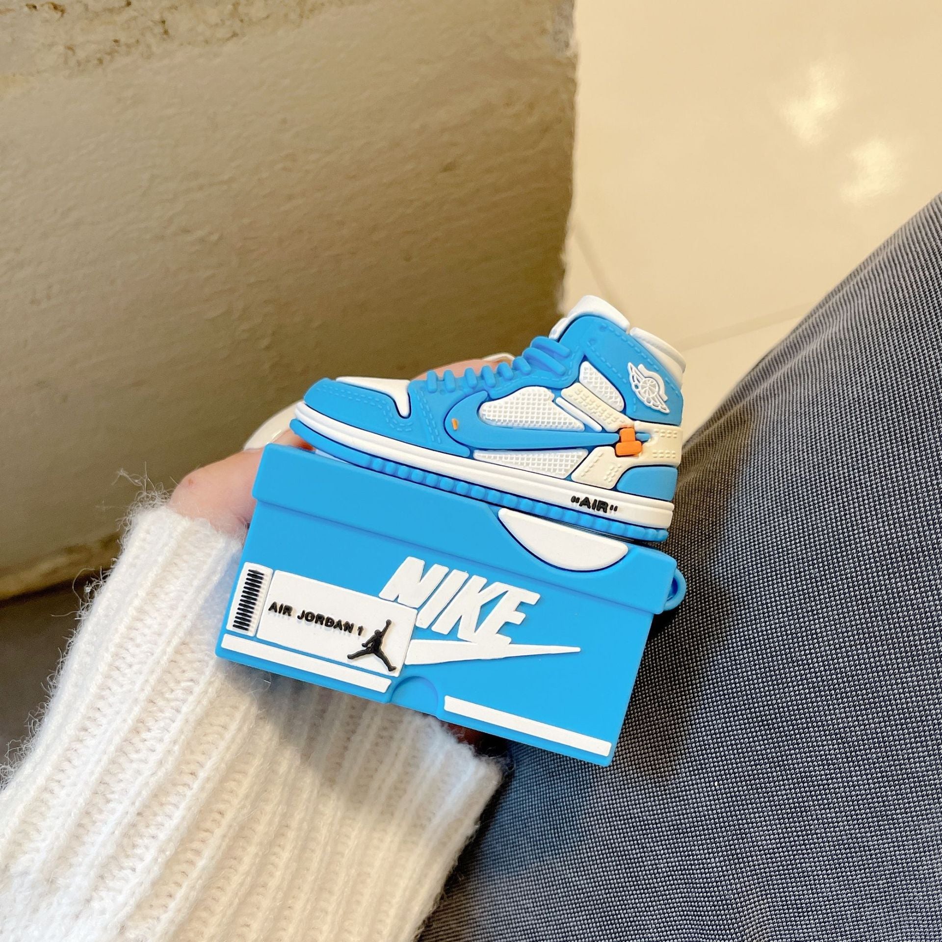 Tag Court OG – Sneaker-Inspired AirPods Case (Red & Blue Edition) | Coverner India