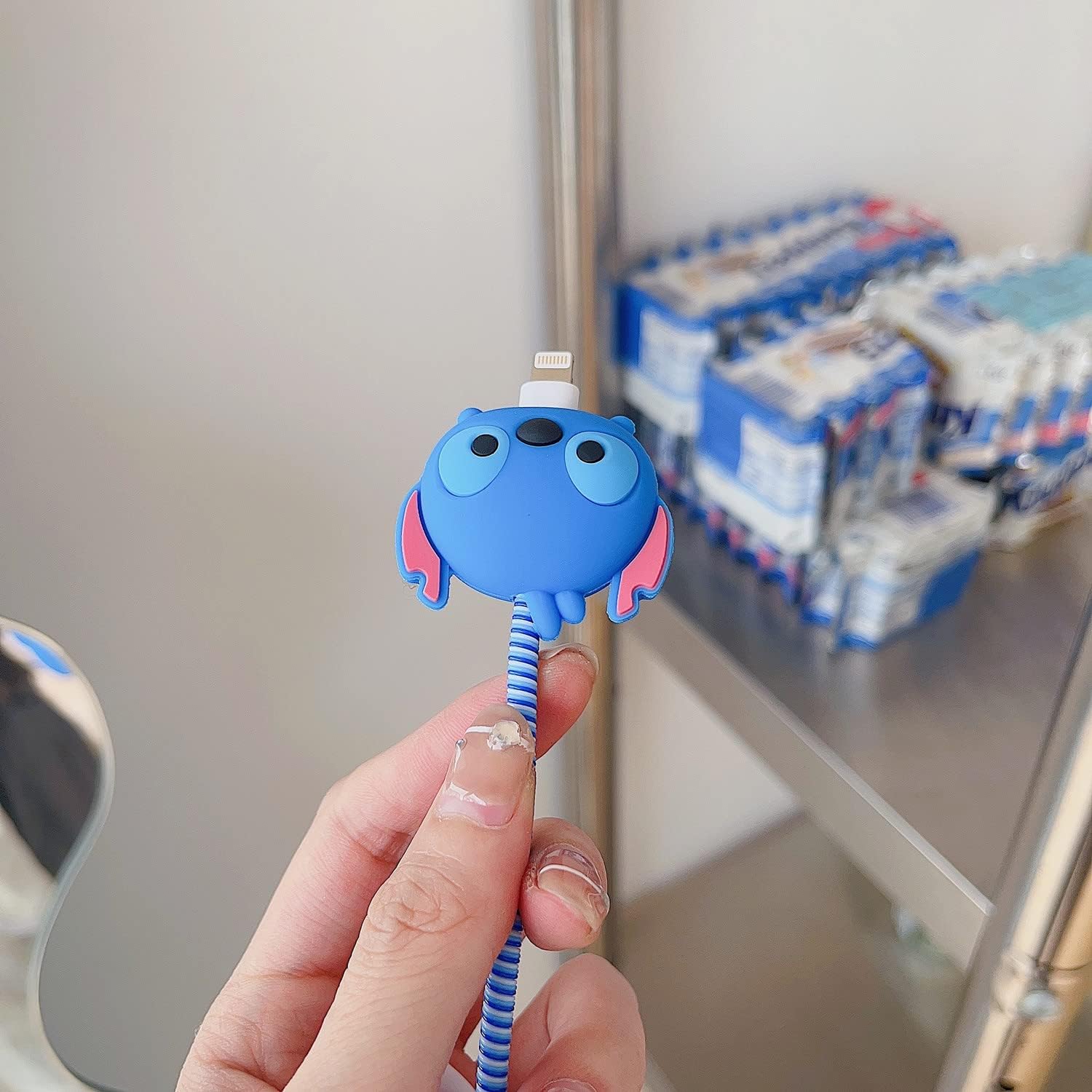 Iphone Charger Case Cover - Blue Dragon 4 Piece Set (With Wire Protector)