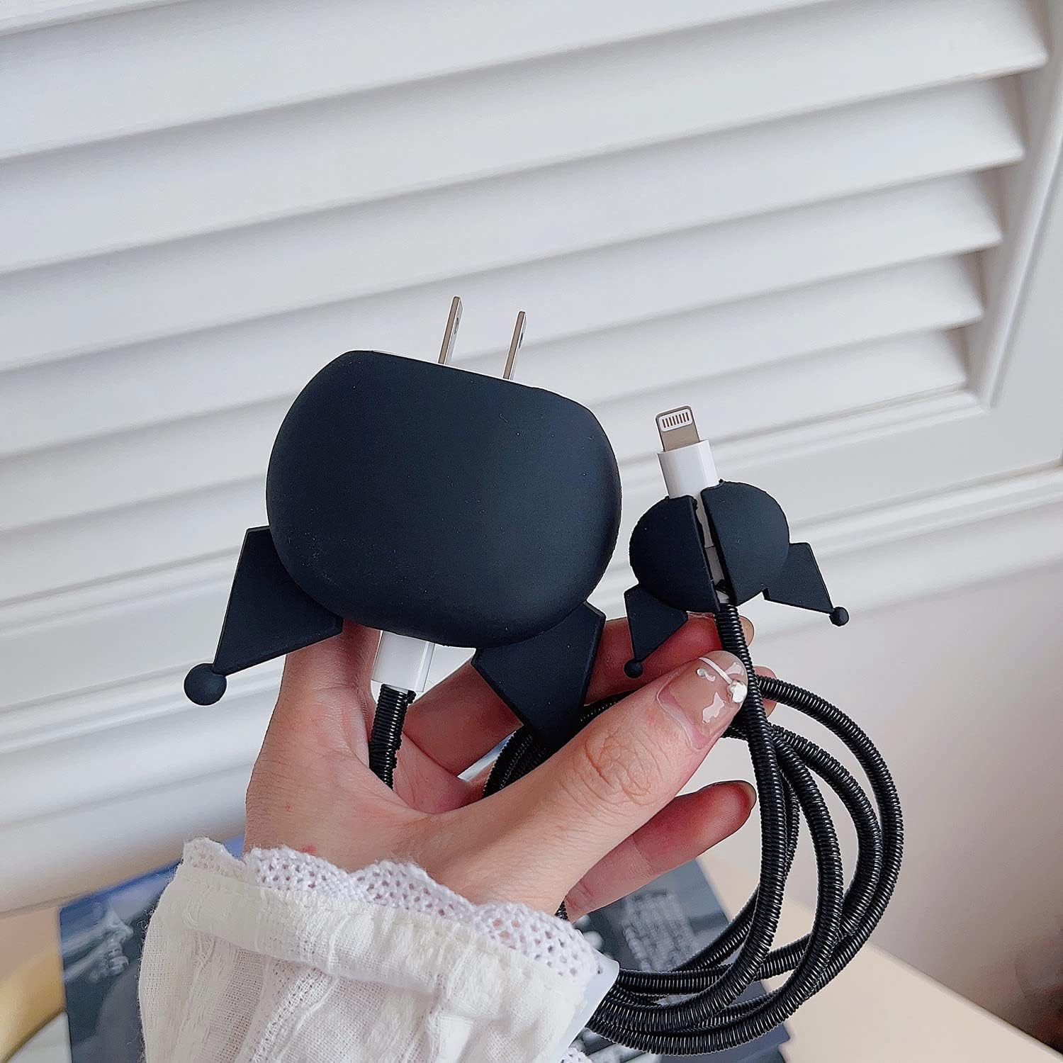 Iphone Charger Case Cover - Kurumi - 4 Piece Set (With Wire Protector)