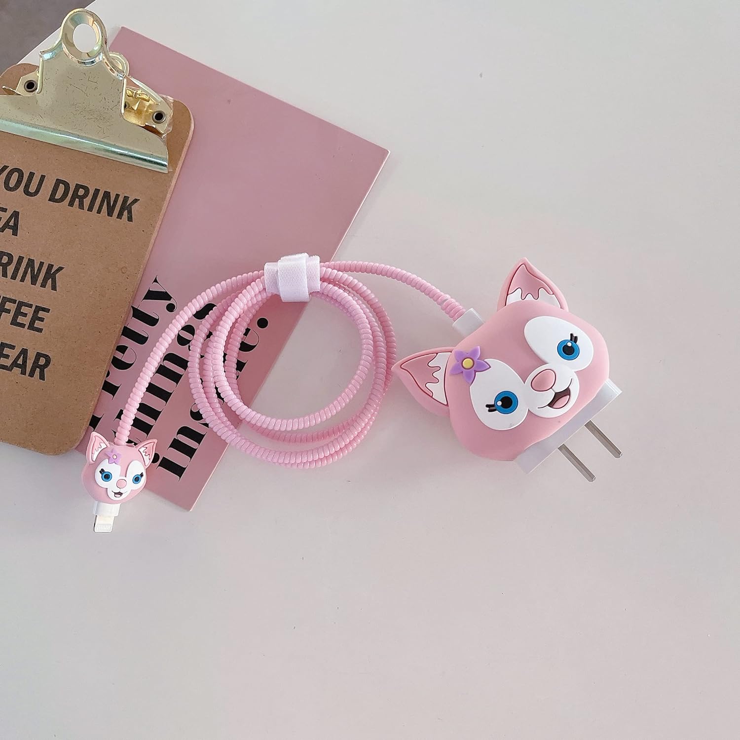 Iphone Charger Case Cover - Lina Bell - 4 Piece Set (With Wire Protector)