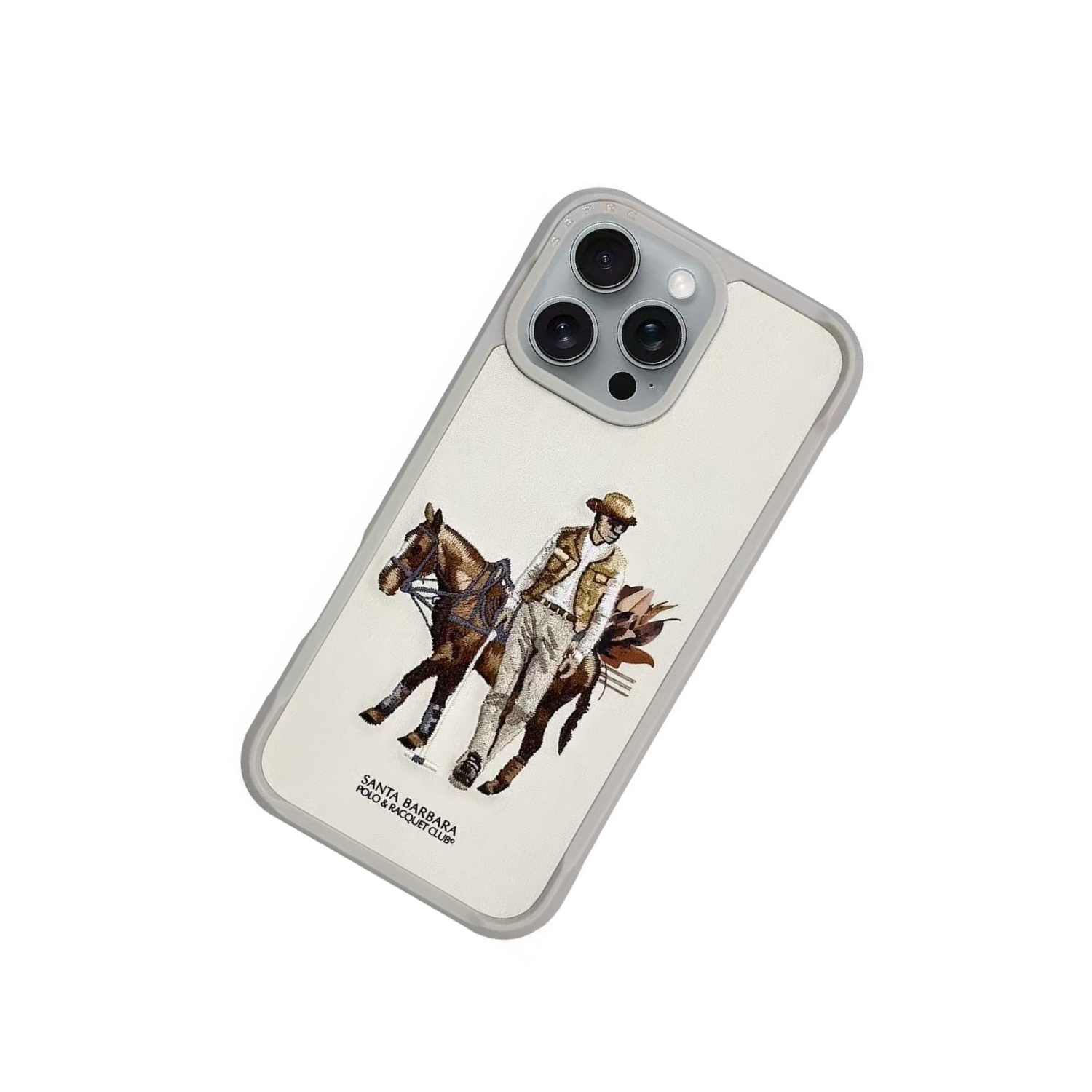 Santa Barbara Polo & Racquet Club – Cedric Series Premium iPhone Case - Beige