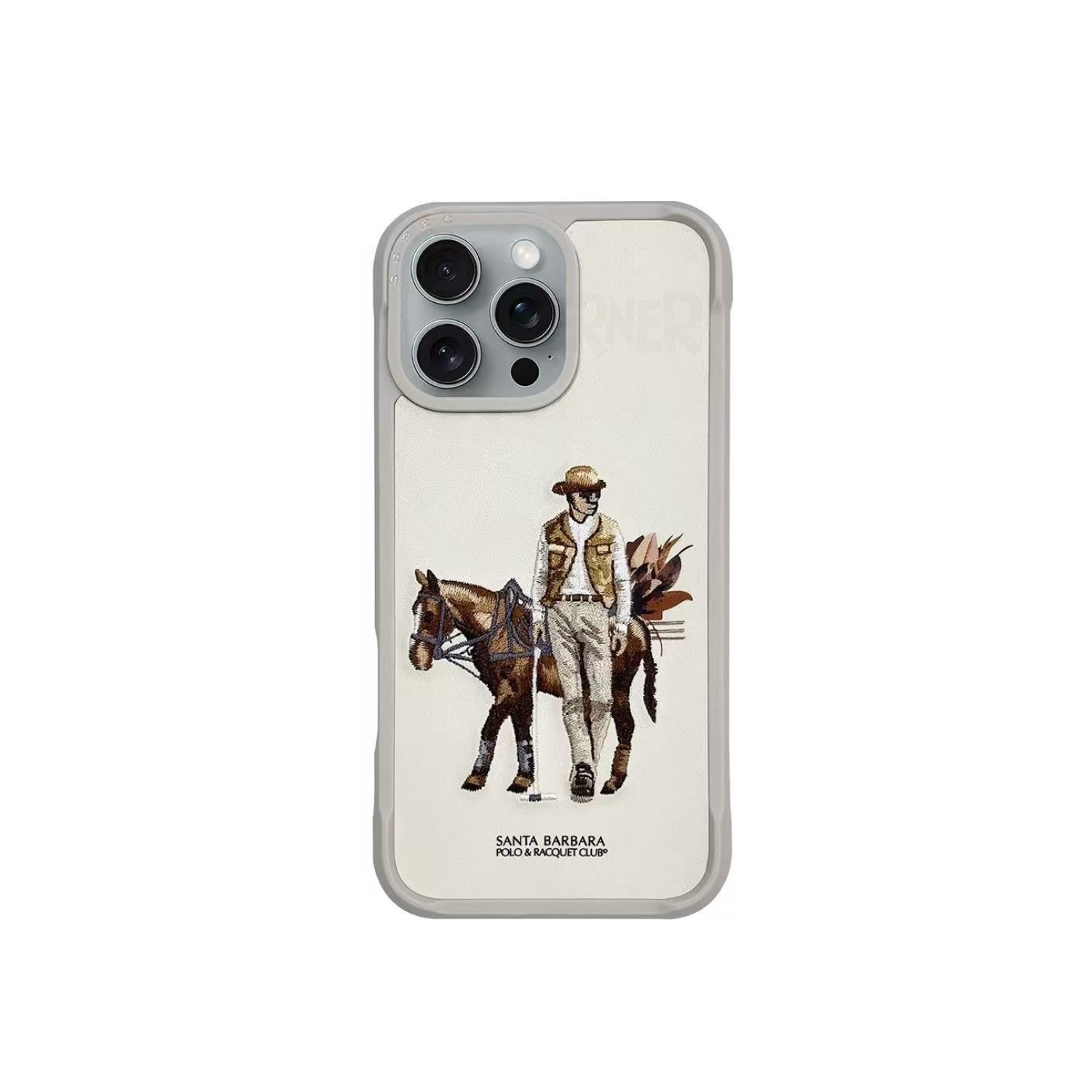 Santa Barbara Polo & Racquet Club – Cedric Series Premium iPhone Case - Beige