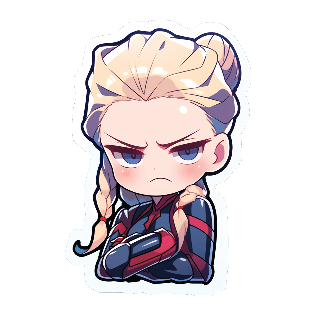 Captain Marvel Fridge Magnet - 3D Cutout - Double Magnet Strong Hold