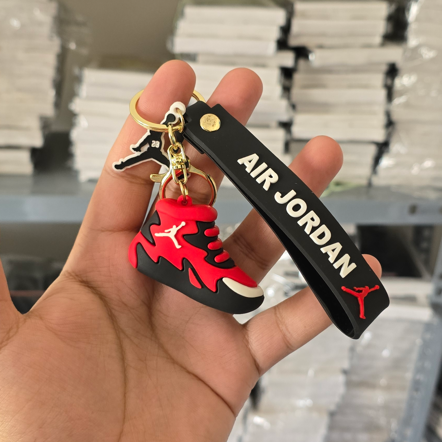 2025 Jordan - Premium Silicon Keychain -  Backpacks Pendant