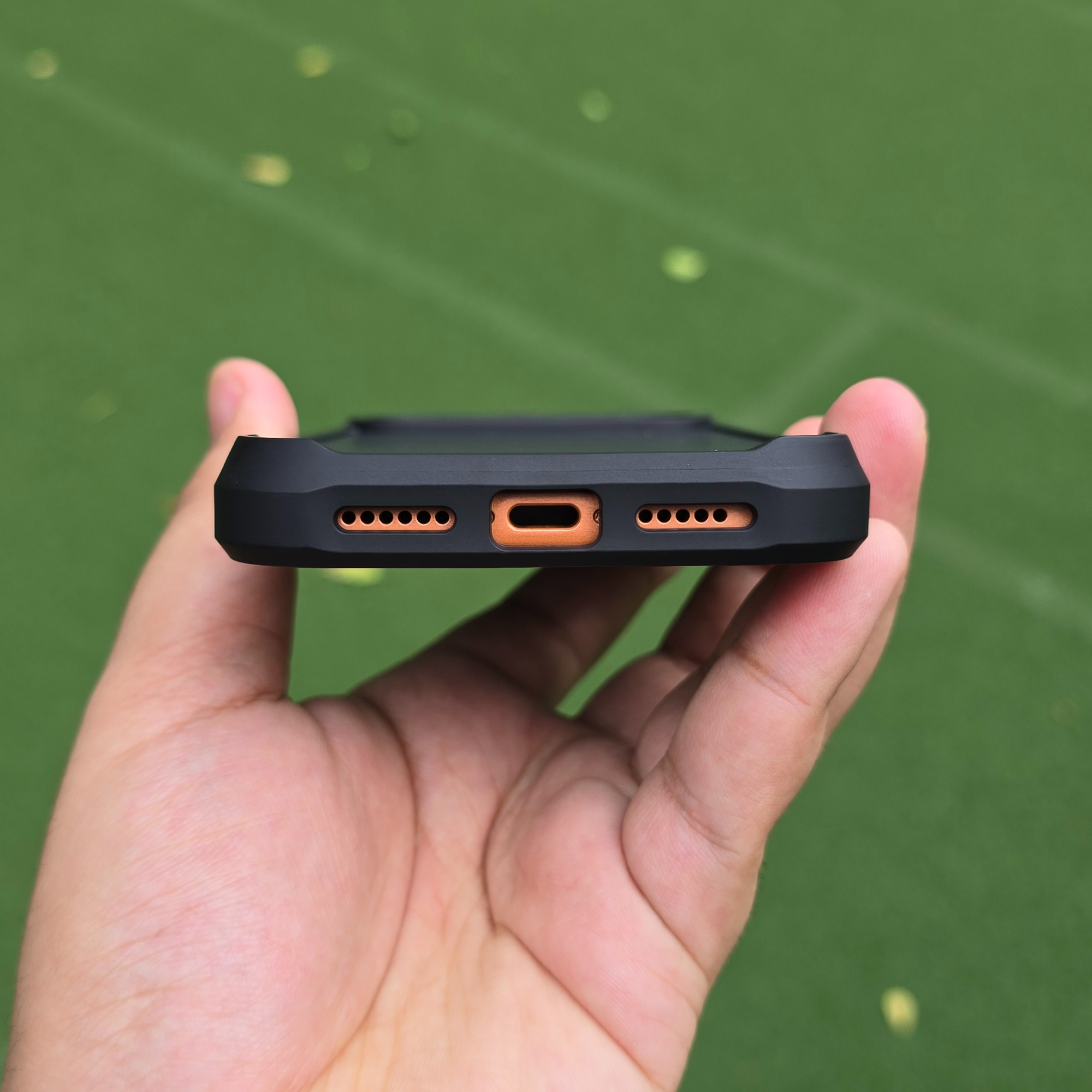 Dark Carbon Fiber – Premium Woven & Carbon Fiber Shockproof Case for iPhone, Immortal Series by Coverner India - alternate view