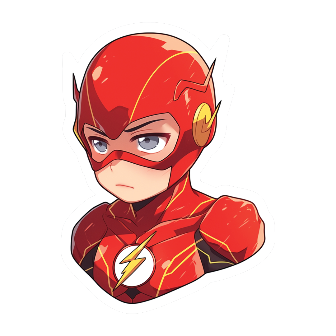 Flash in Action Fridge Magnet -3D Cutout - Double Magnet Strong Hold