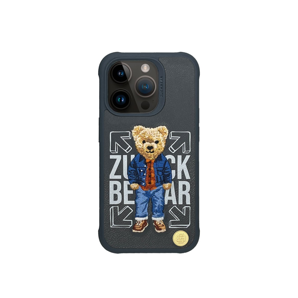 Iphone 15 Series - Zuck Bear - Leather Iphone Case - San Francisco Fortune - Social Vibe