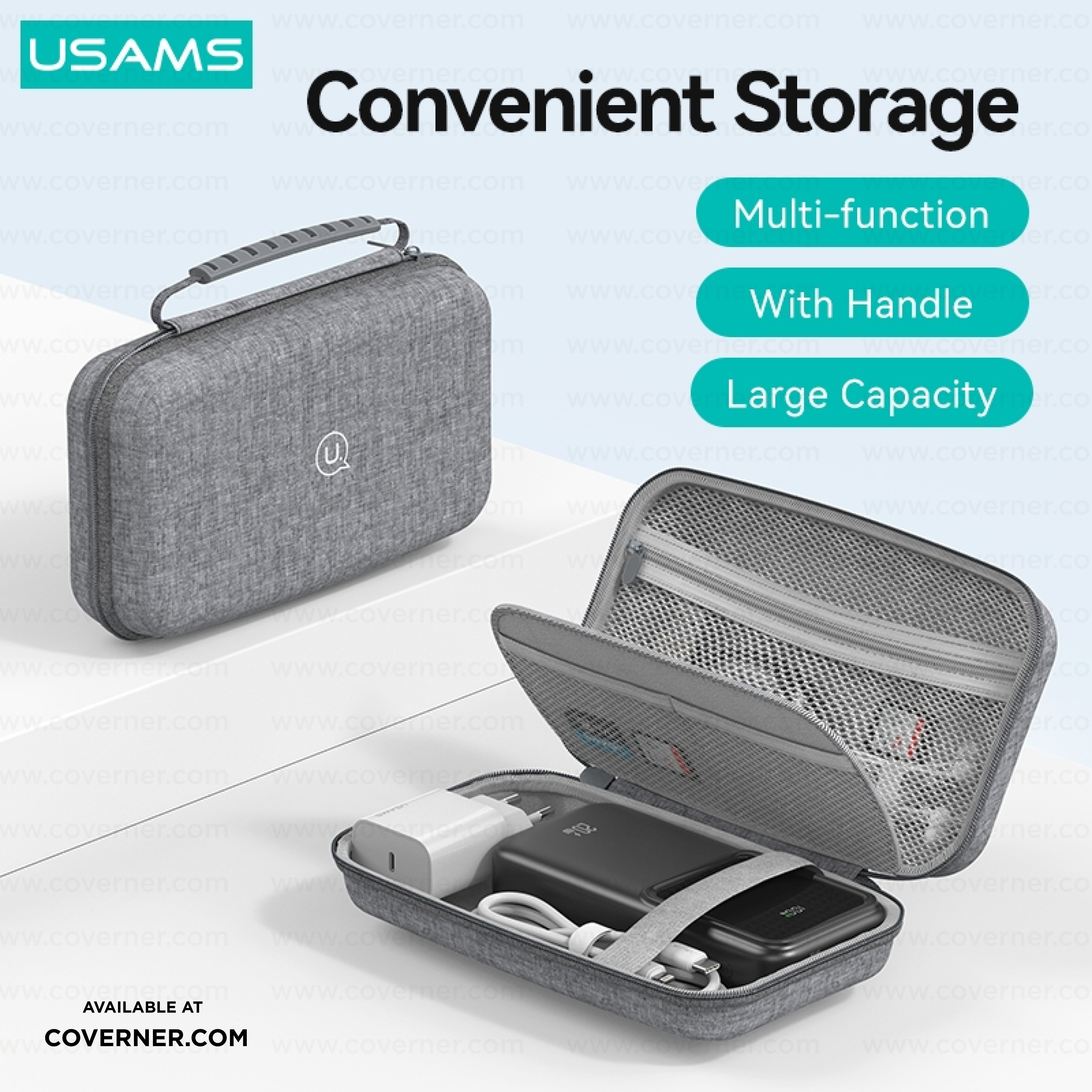 USAMS Hard Shell Organizer – Waterproof & Shockproof Storage Bag | Coverner India