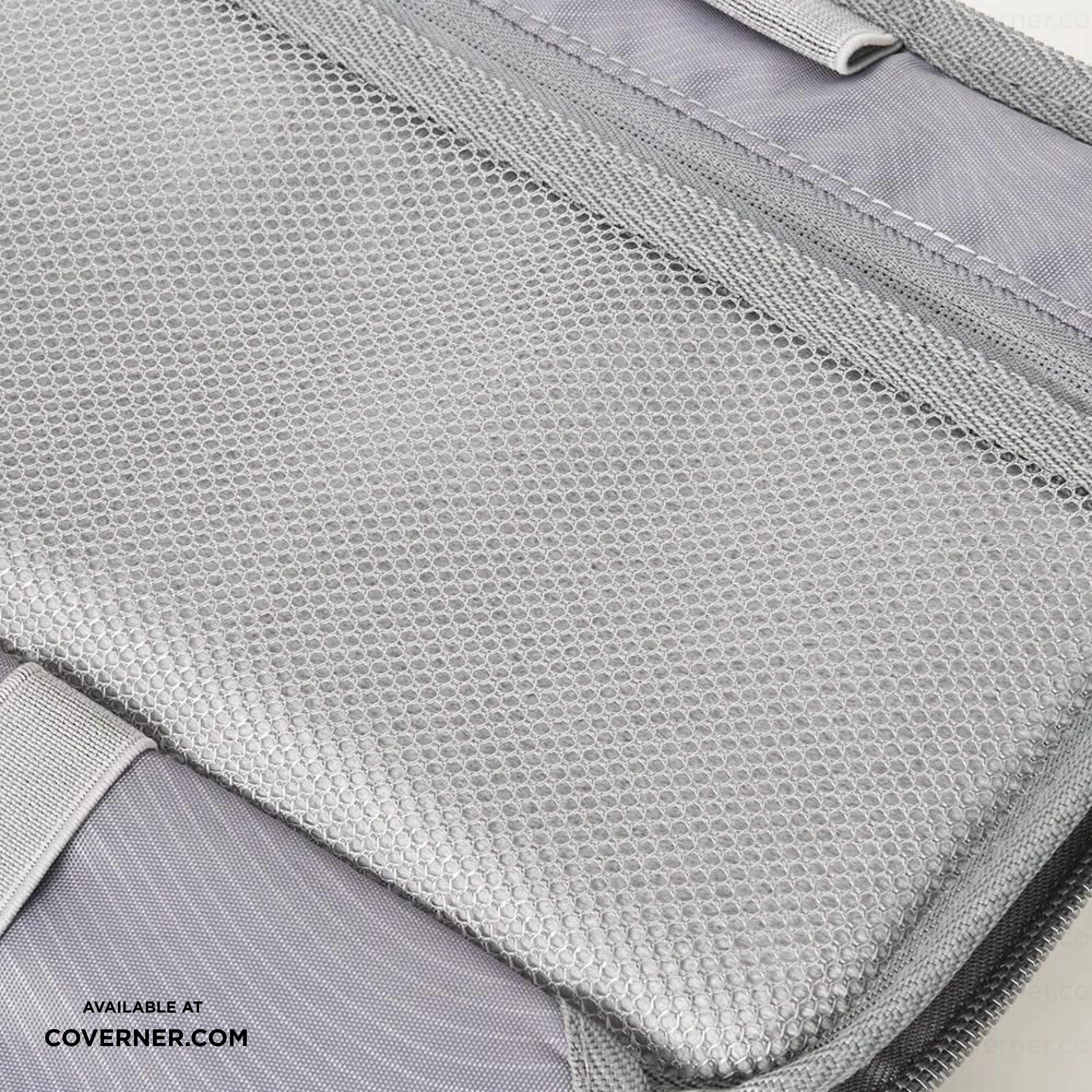 WiWU Minimalis Travel Tech Pouch – Splash-Proof Organizer with Leather Strap (Black/Gray) | Coverner India
