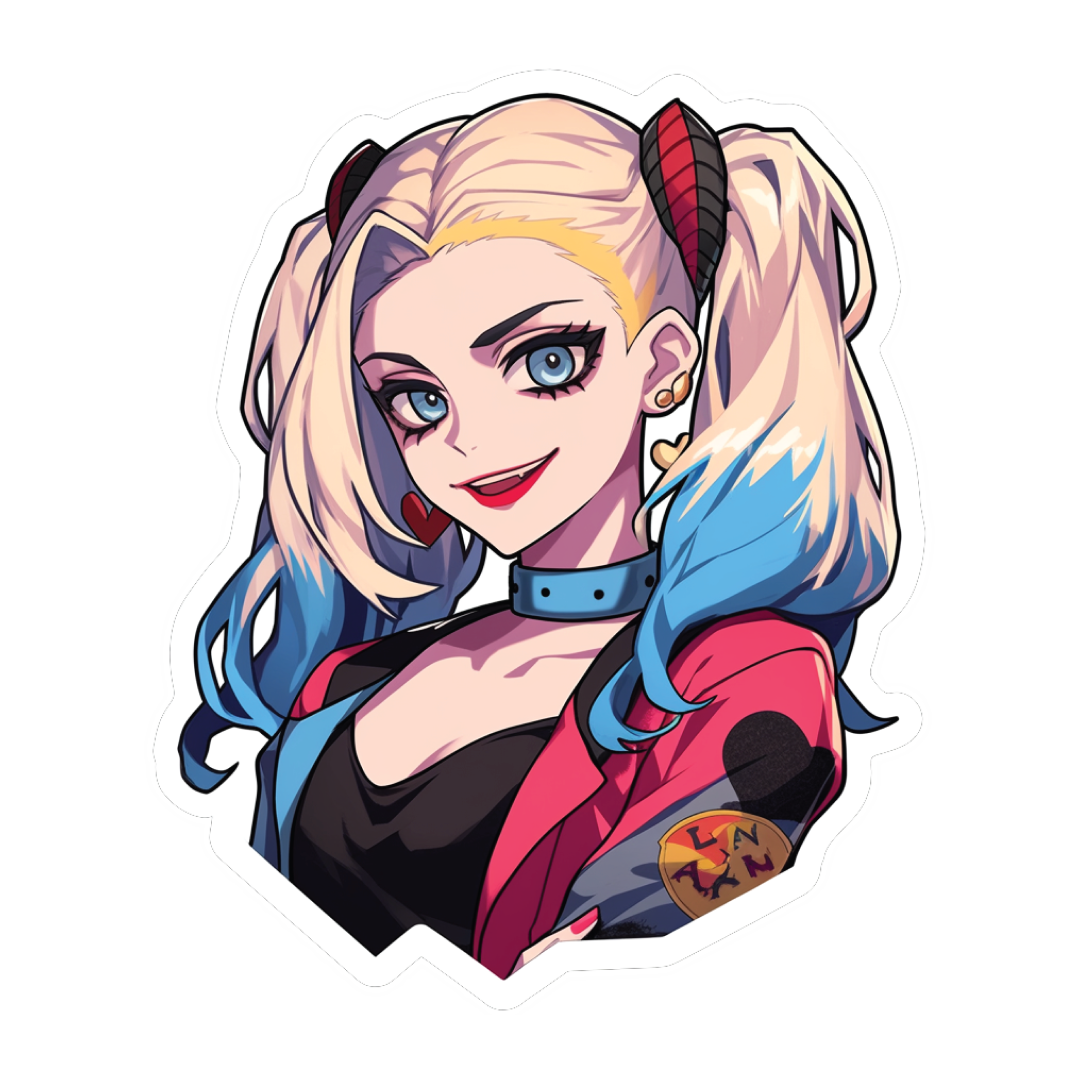 Harley Quinn Fridge Magnet - 3D Cutout - Double Magnet Strong Hold