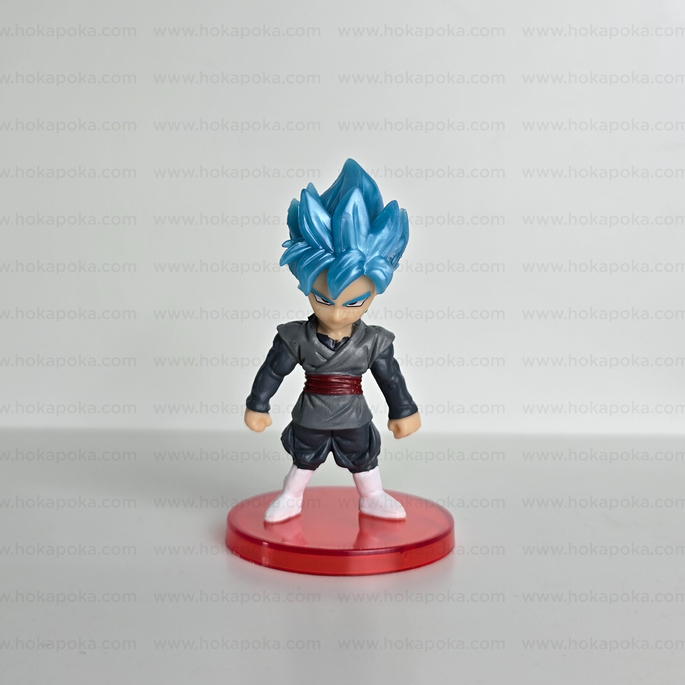Black Goku Super Blue Mini Figure – Dragon Ball Z PVC Collectible (7cm)