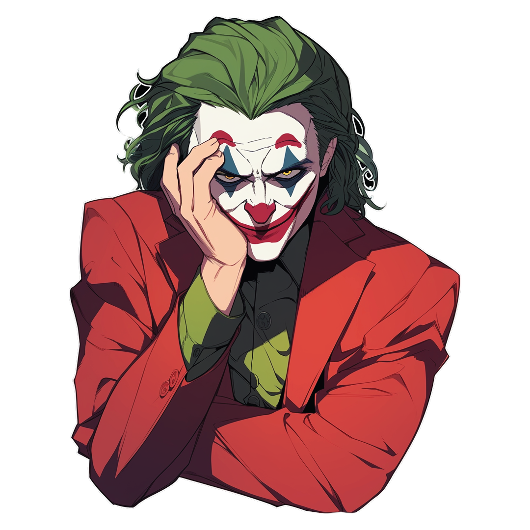 Joker 2 Fridge Magnet - 3D Cutout - Double Magnet Strong Hold