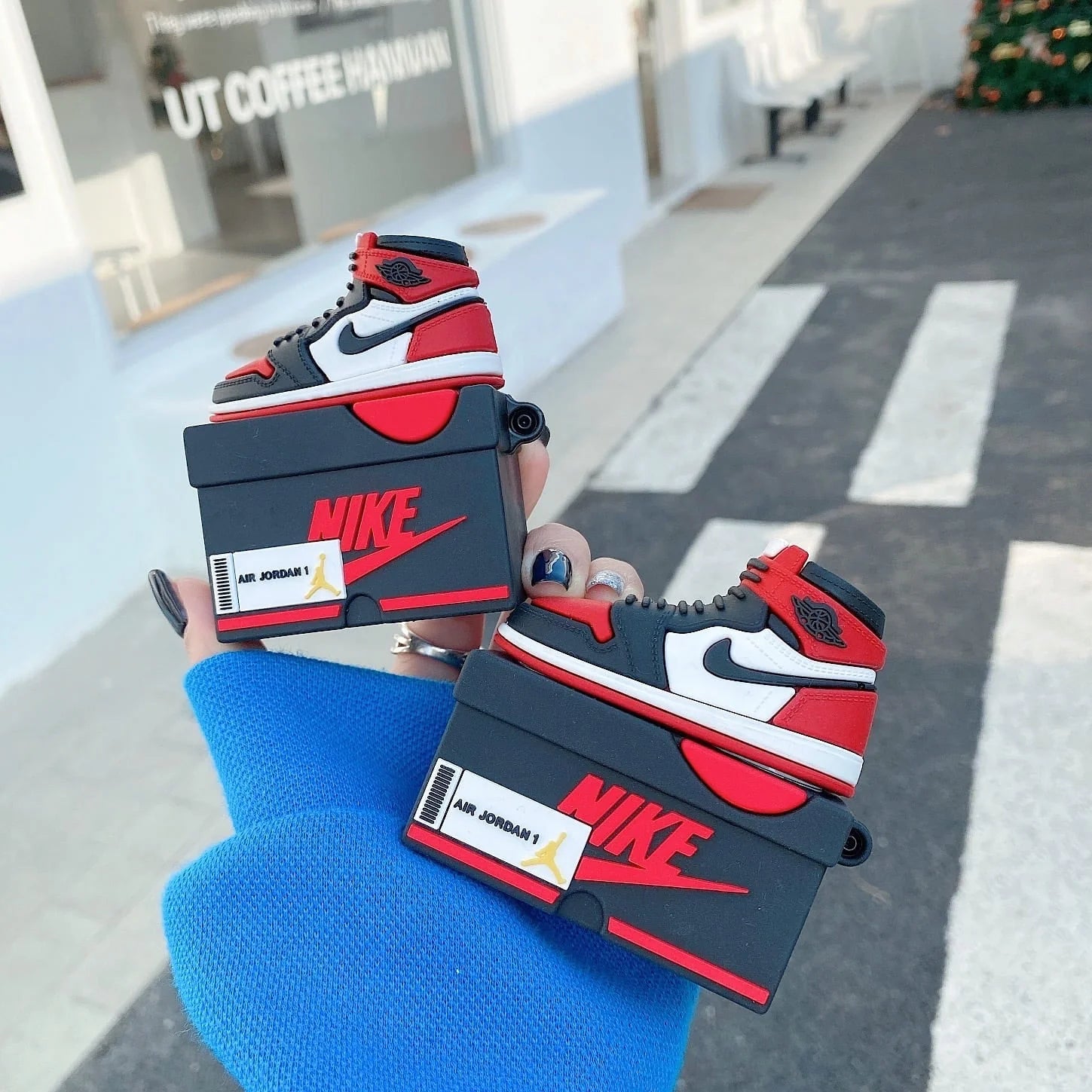 Bred Court High – Red & Black - Sneaker AirPods Case | Coverner India