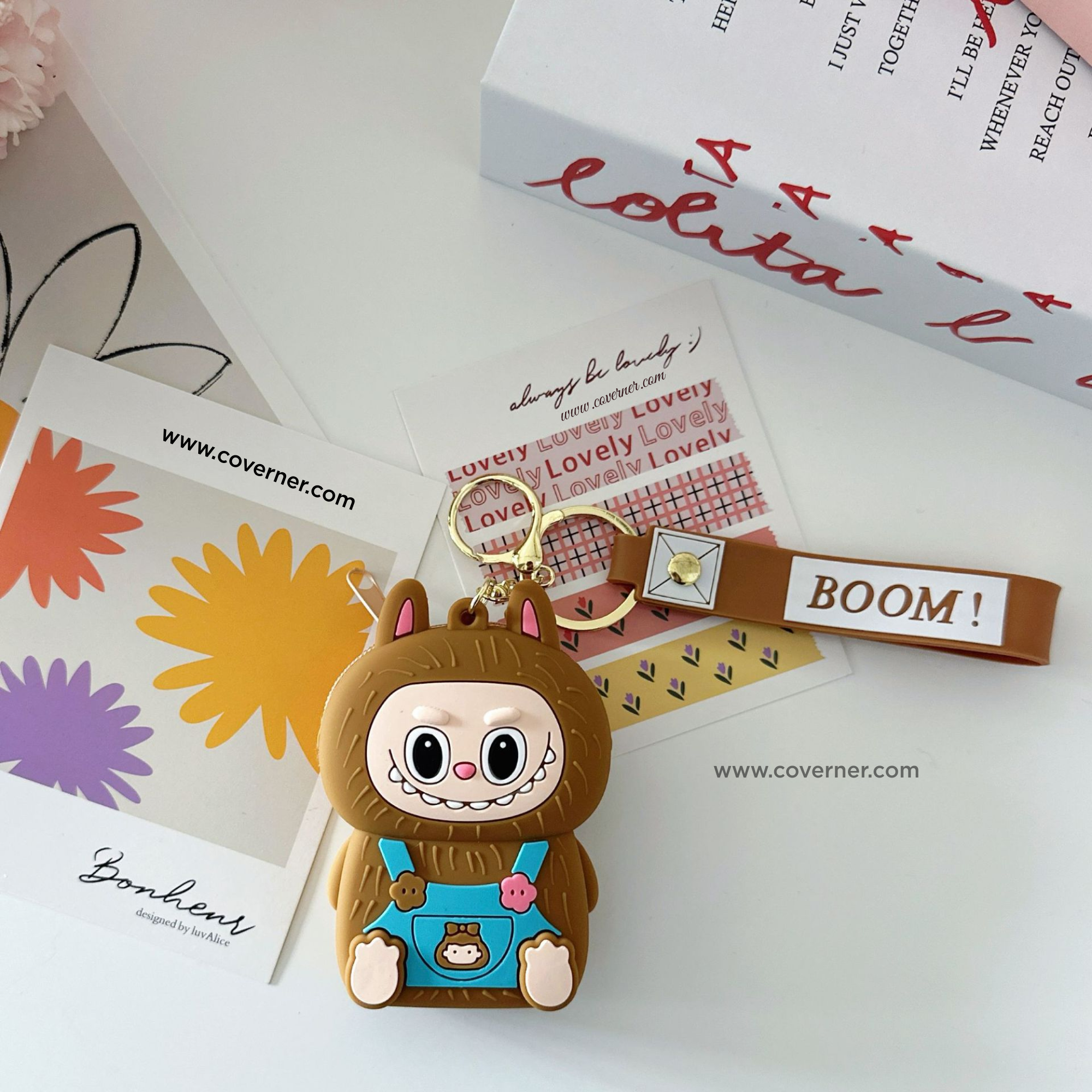 Labubu Charmie Bag – Cute Cartoon Silicone Zipper Pouch