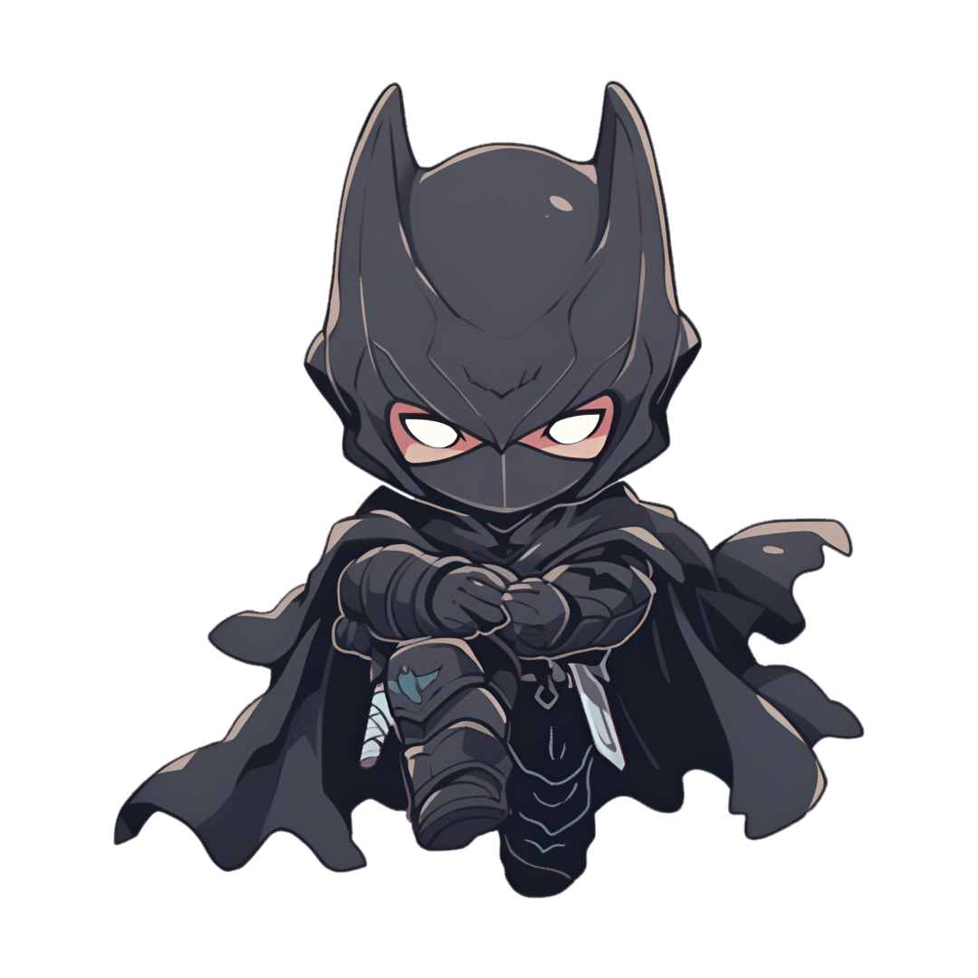 Ninja Batman in Action Fridge Magnet -3D Cutout - Double Magnet Strong Hold