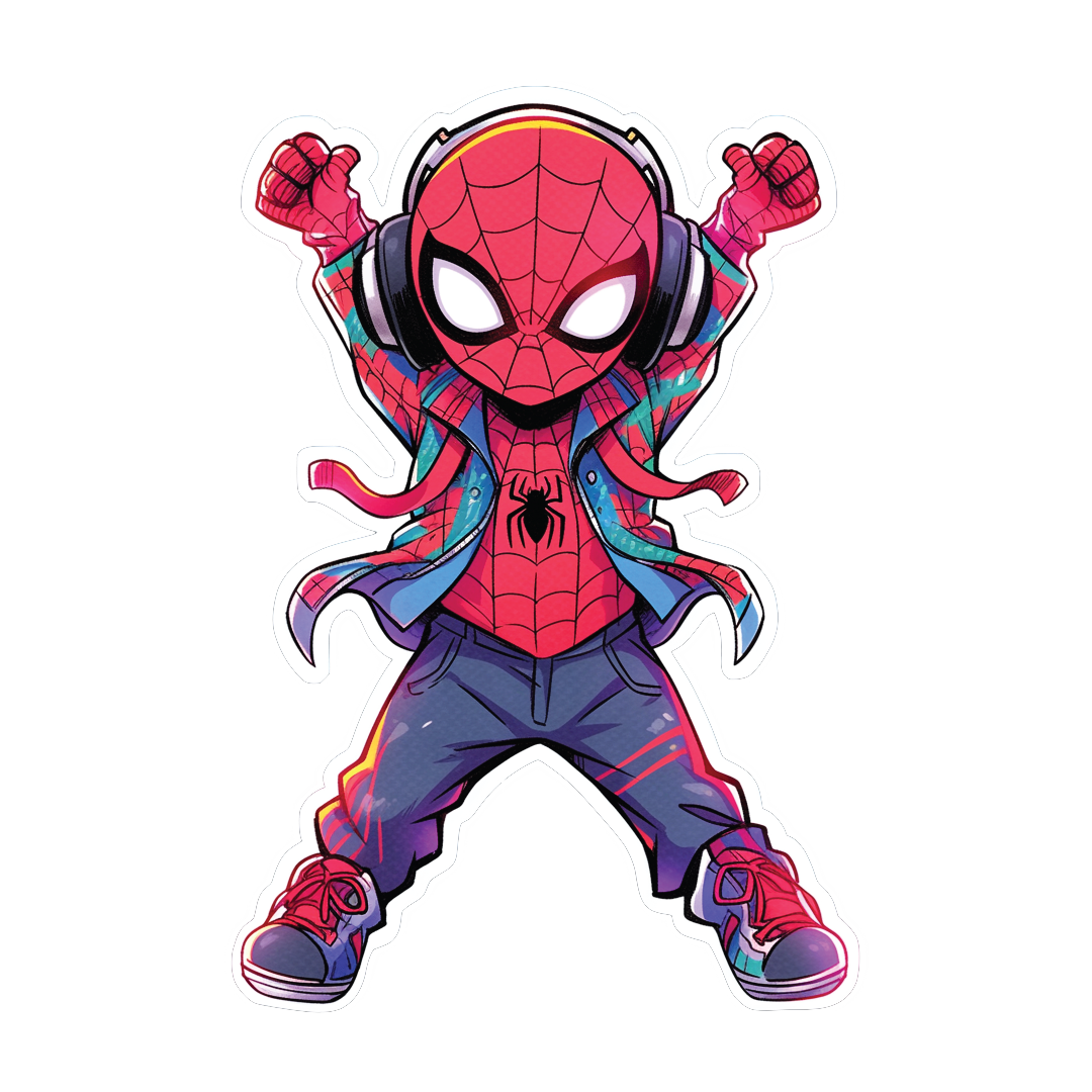 Spiderman 2 Verse Fridge Magnet -3D Cutout - Double Magnet Strong Hold