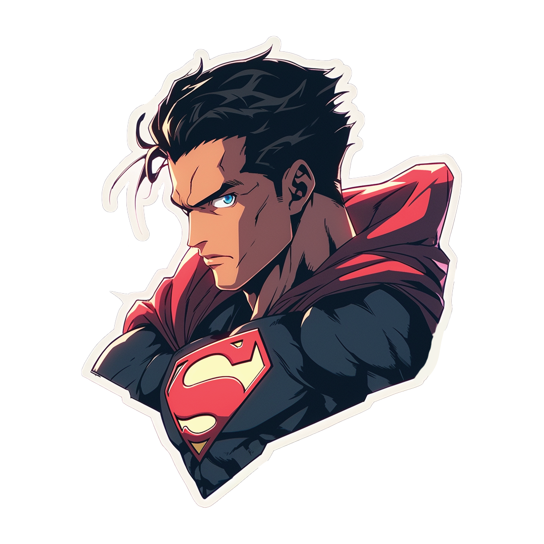 Superman in Action Fridge Magnet -3D Cutout - Double Magnet Strong Hold