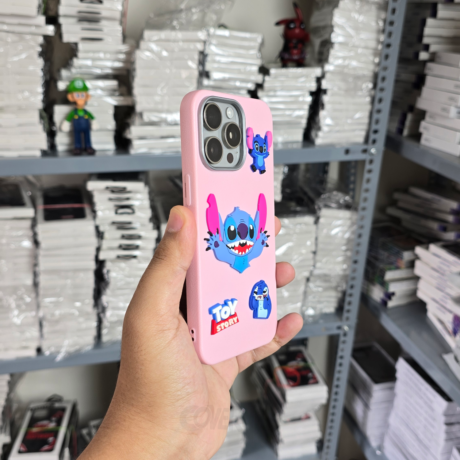 Toy Story - Pink - Cartoon Charm Silicone Case for Iphone, Camera Protection | Coverner India