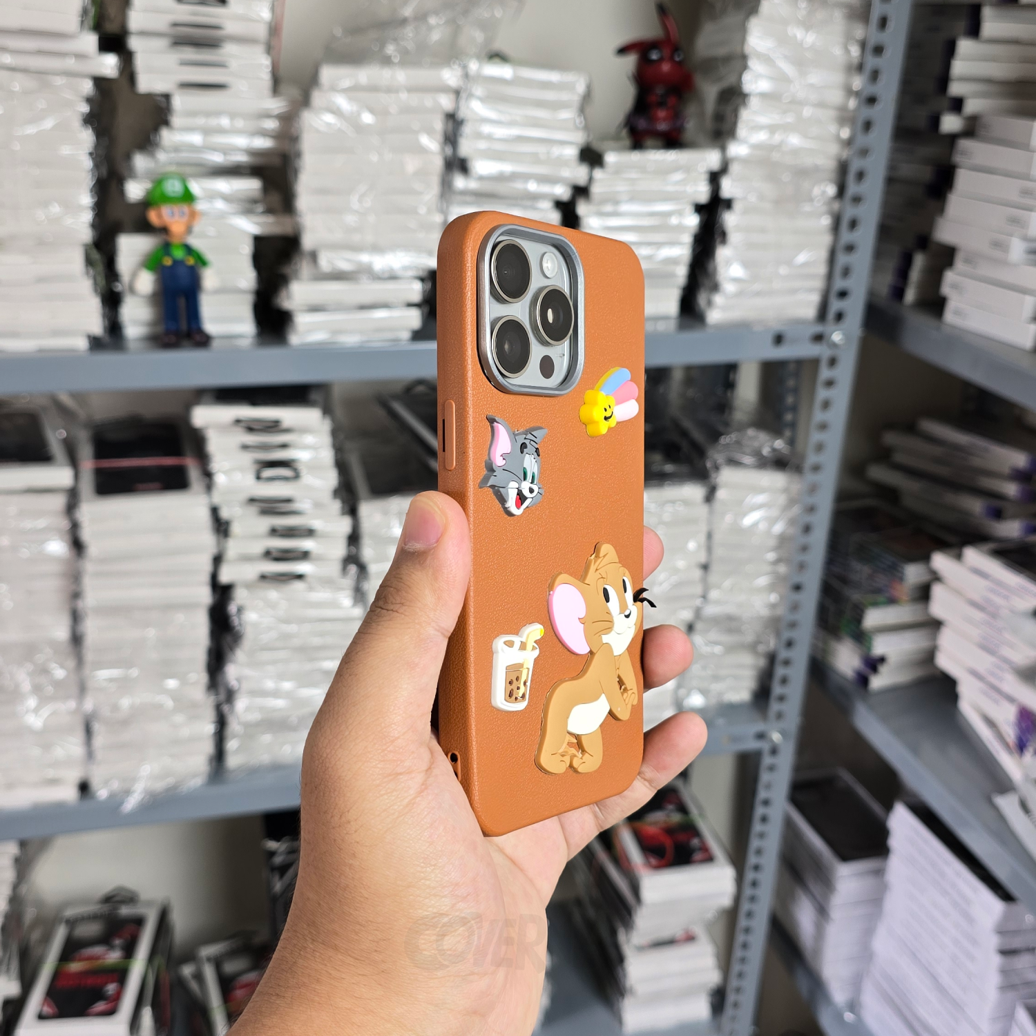 Tom & Jerry - Brown - Cartoon Charm Silicone Case for Iphone, Camera Protection | Coverner India