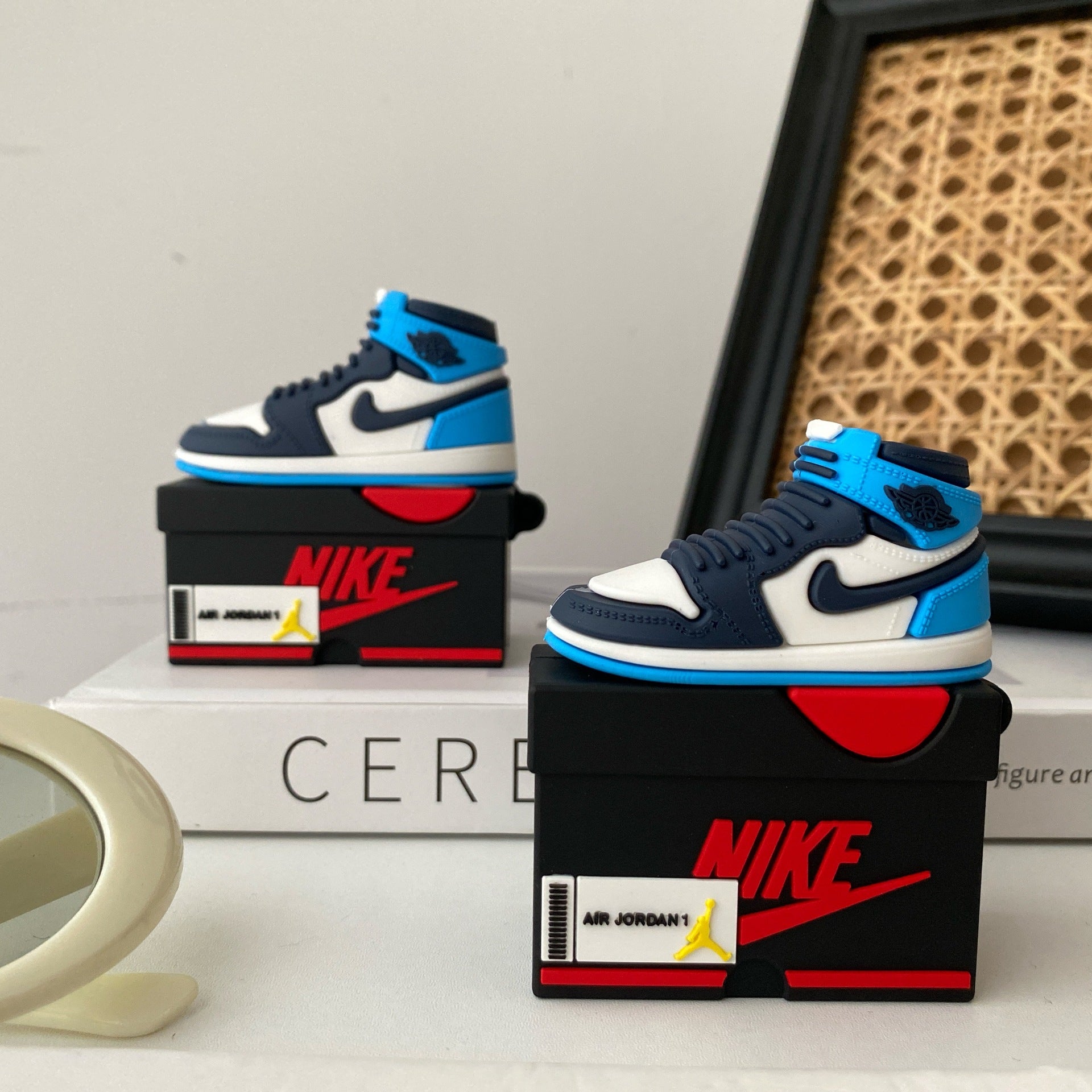 Court High – Blue & Black Sneaker AirPods Case | Coverner India