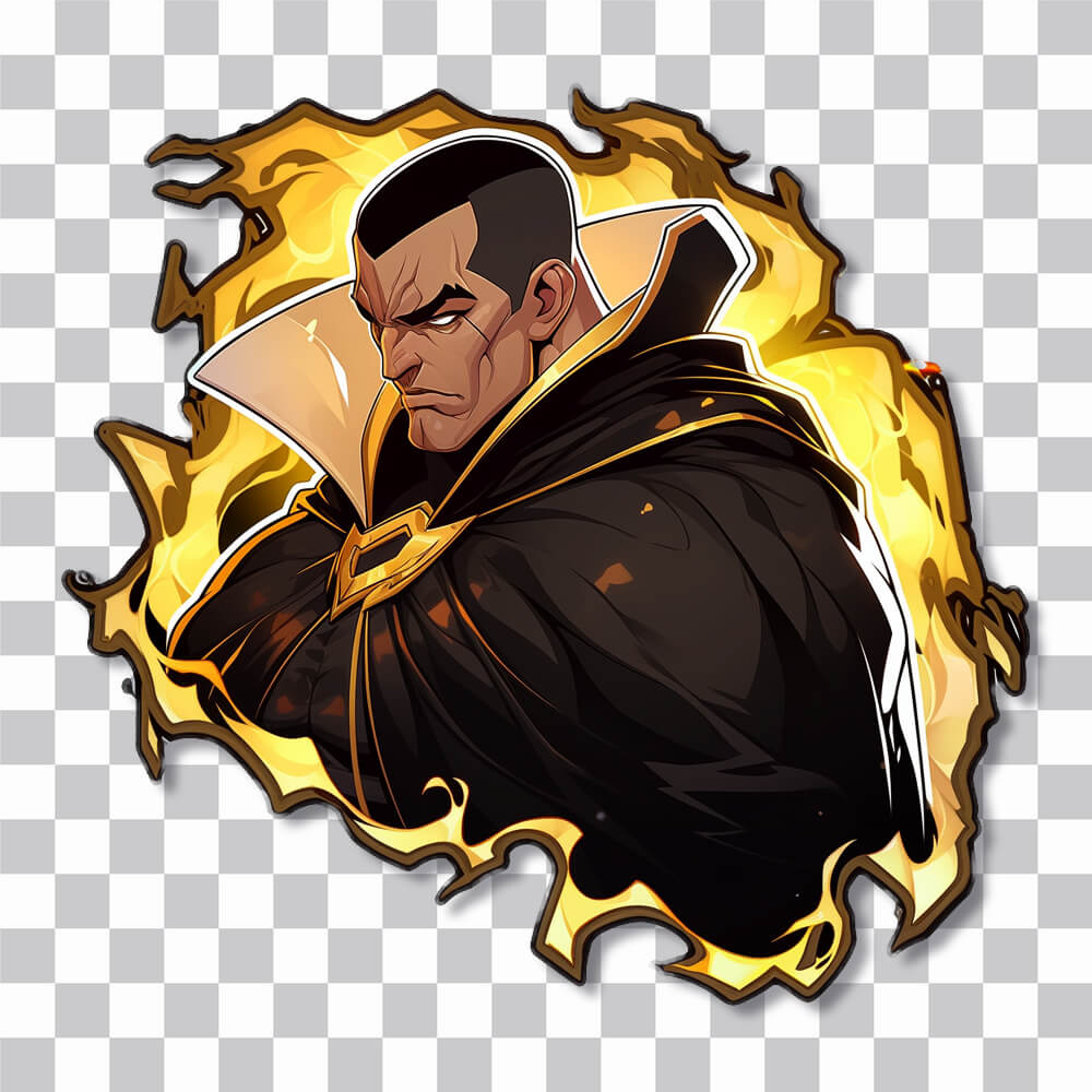 DC Black Adam Fridge Magnet - 3D Cutout - Double Magnet Strong Hold