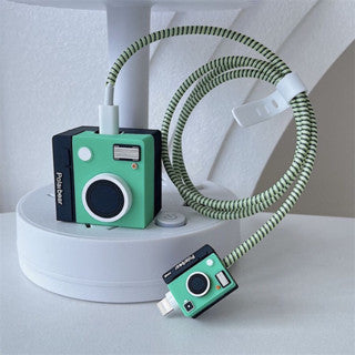 Iphone Charger Case Cover - Polar Bear - 4 Piece Set (With Wire Protector)