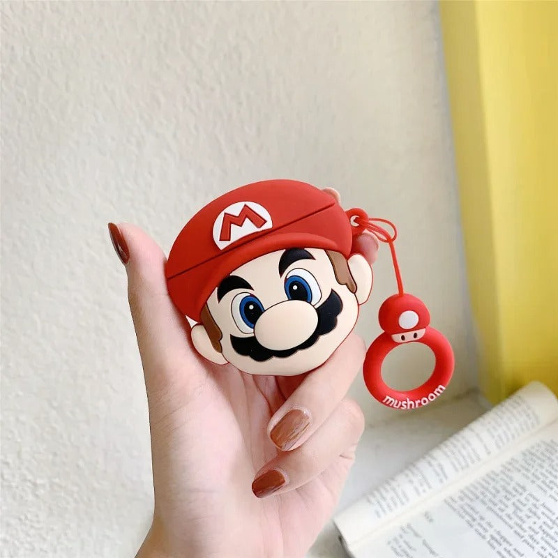 Super Mario  Airpods Cover  for Apple AirPods -  Premium Silicone Case Cover
