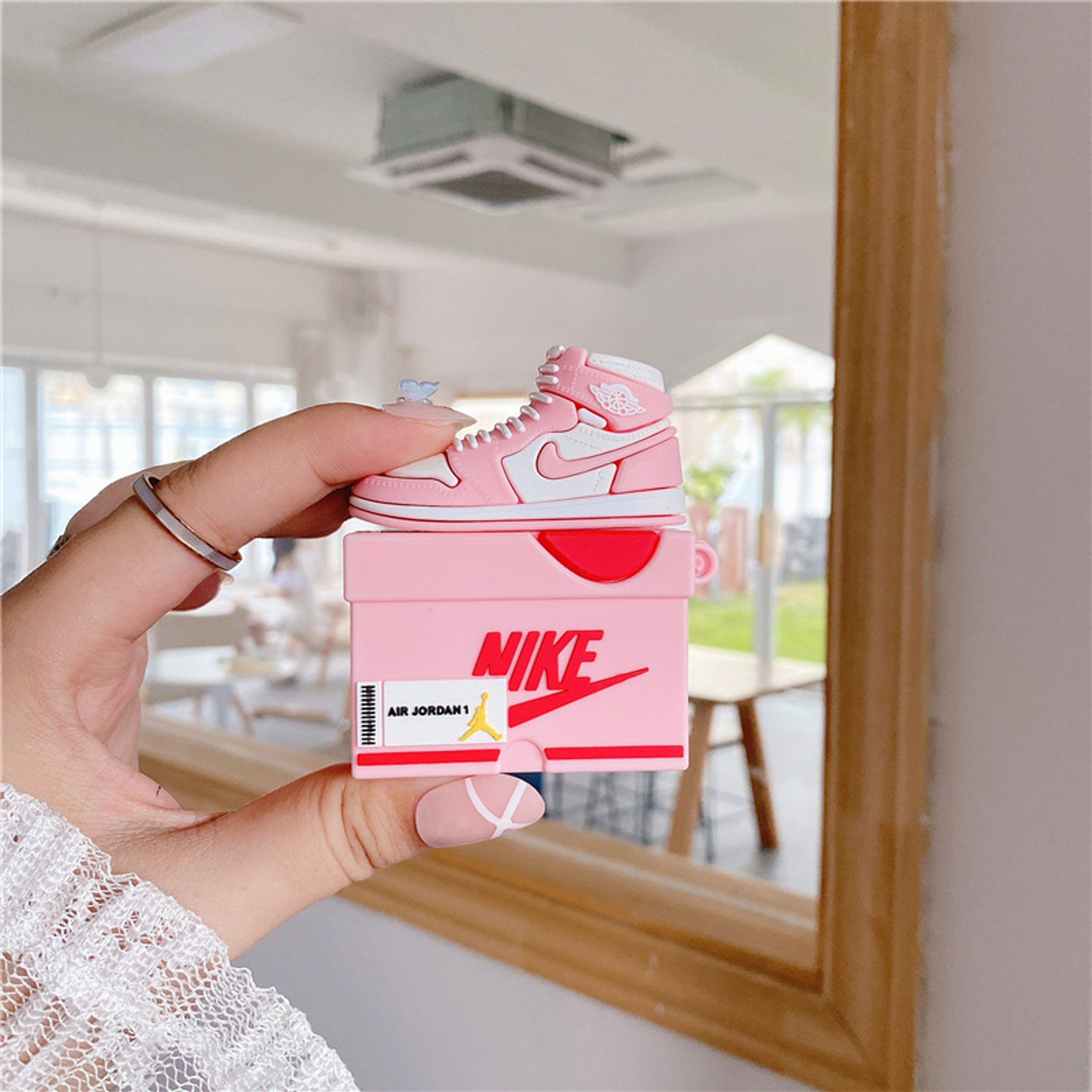 Court High – Pink Sneaker AirPods Case | Coverner India