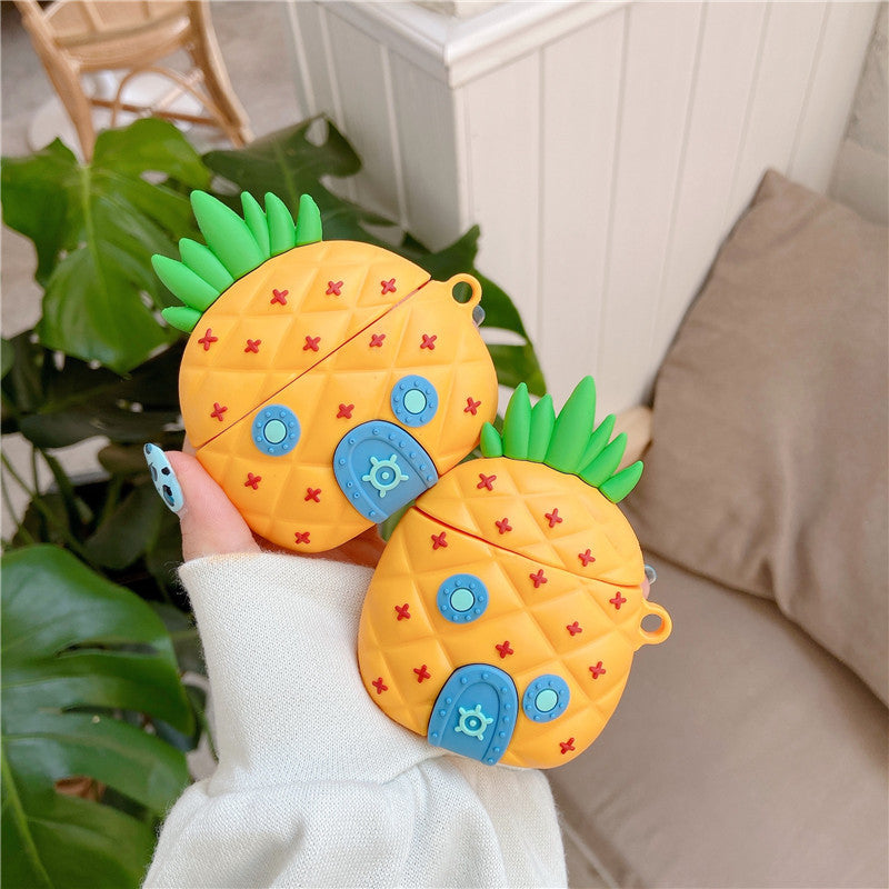 Pineapple Airpods Cover for Apple AirPods -  Premium Silicone Case Cover - Coverner