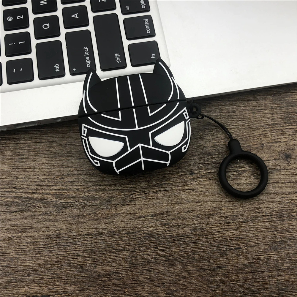 Black Panther Airpods Cover  for Apple AirPods -  Premium Silicone Case Cover